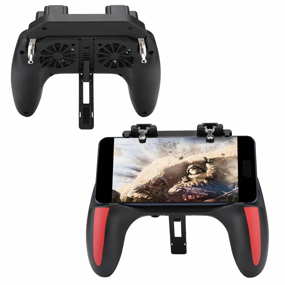 Mobilny kontroler do gier, mobilny gamepad z podwójnym chłodzeniem, rozpraszanie ciepła Joystick wyzwalający grę mobilną do telefonu Double the comfort
