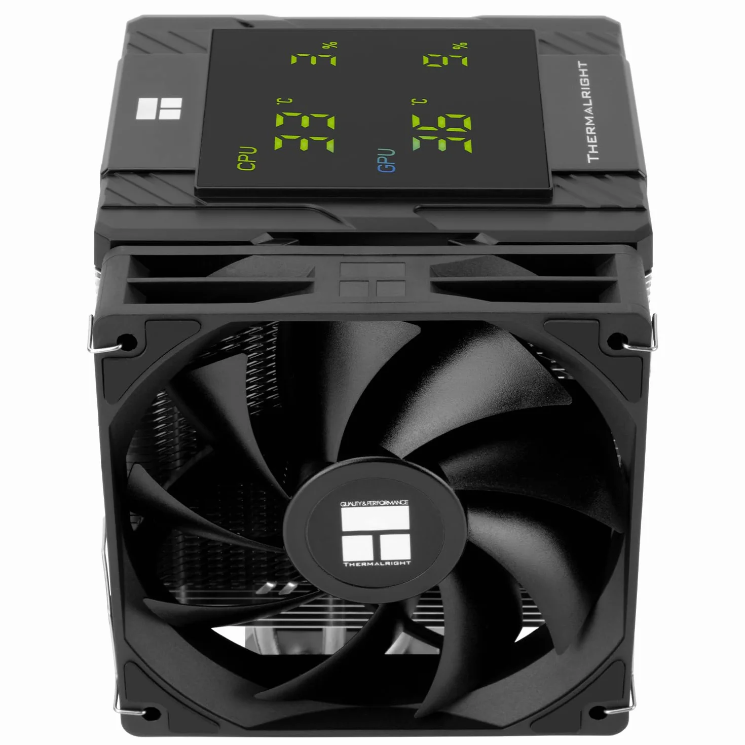 Thermalright Peerless Assassin 120 Digital Black chłodnica powietrza CPU, cyfrowa osłona ekranu, 6 Heatpipes chłodzenie procesora do komputera AM4/AM5, Intel LGA1700/1851/1150/1151/1200, chłodzenie