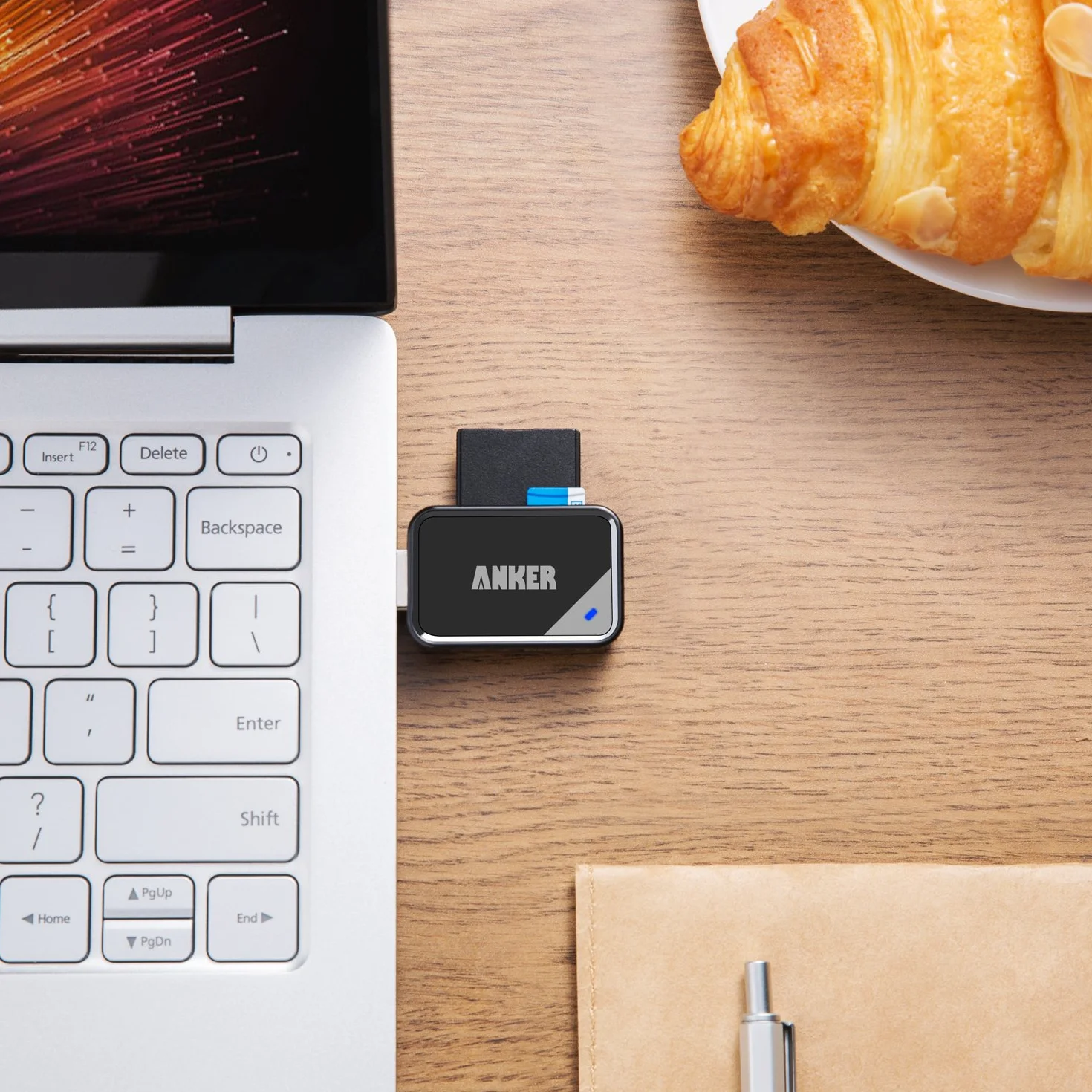 Anker USB 3.0 SD/TF Memory Card Reader 2 Slots Card Reader for SDXC, SDHC, SD, MMC, RS-MMC, Micro SDXC, Micro SD, Micro SDHC Card, Supports UHS-I Cards