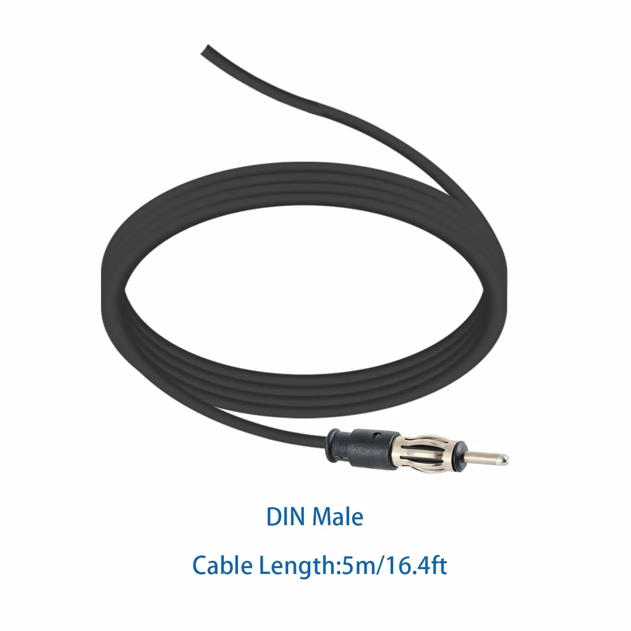 Vecys DAB DAB + FM/AM GPS Antena Samochodowa Shark Fin FM/AM GPS Antena Samochodowa na Dachu Wzmacniacz Sygnału SMB do SMA do DIN Adapter 5M RG174 Kabel