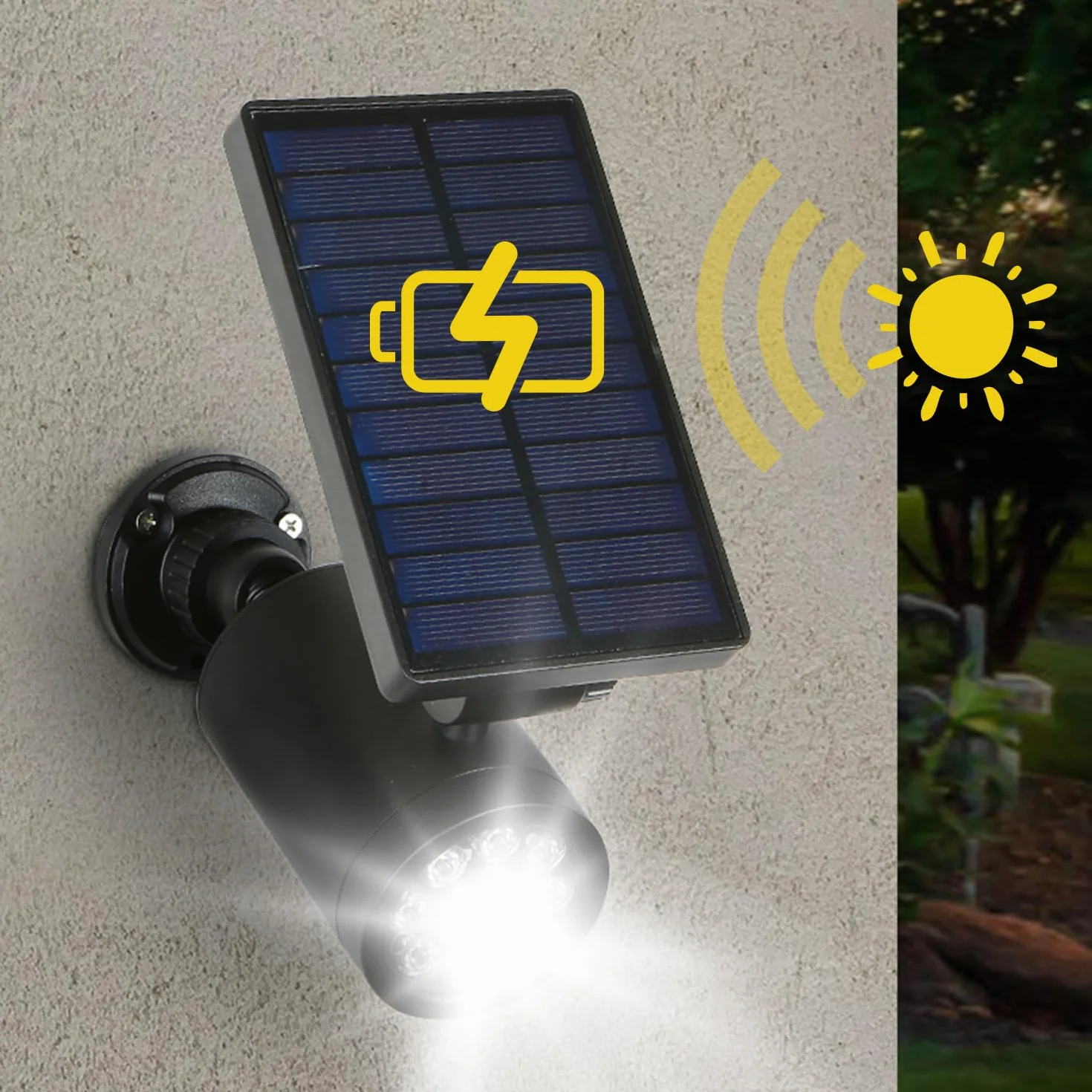 Maclean SOL1801S Solarna Migająca Dioda Czujnik Ruchu LED