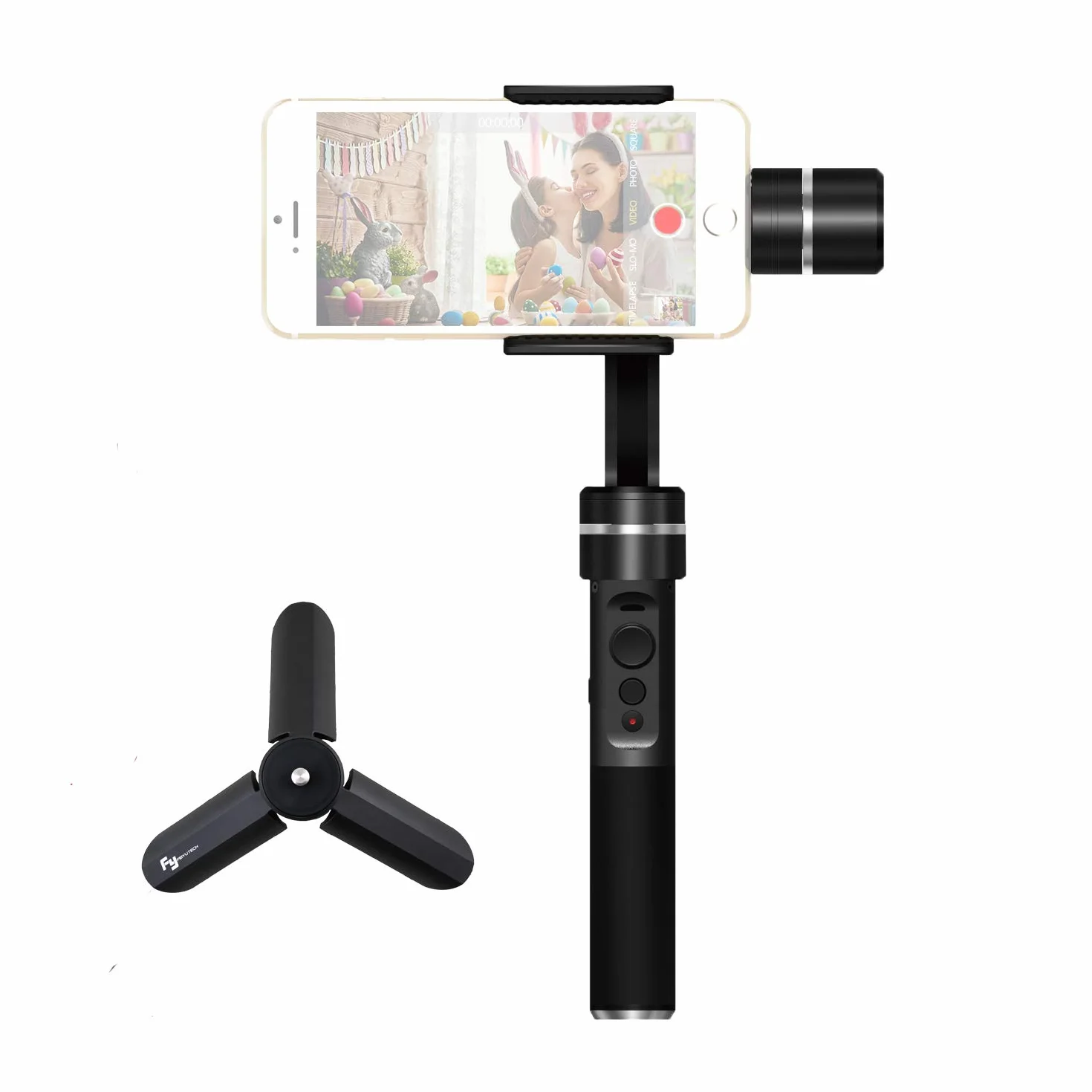 FeiyuTech SPG 3 Osiowy Stabilizator do Kamery Sportowej i Smartfona, Czarny, 1 Sztuka