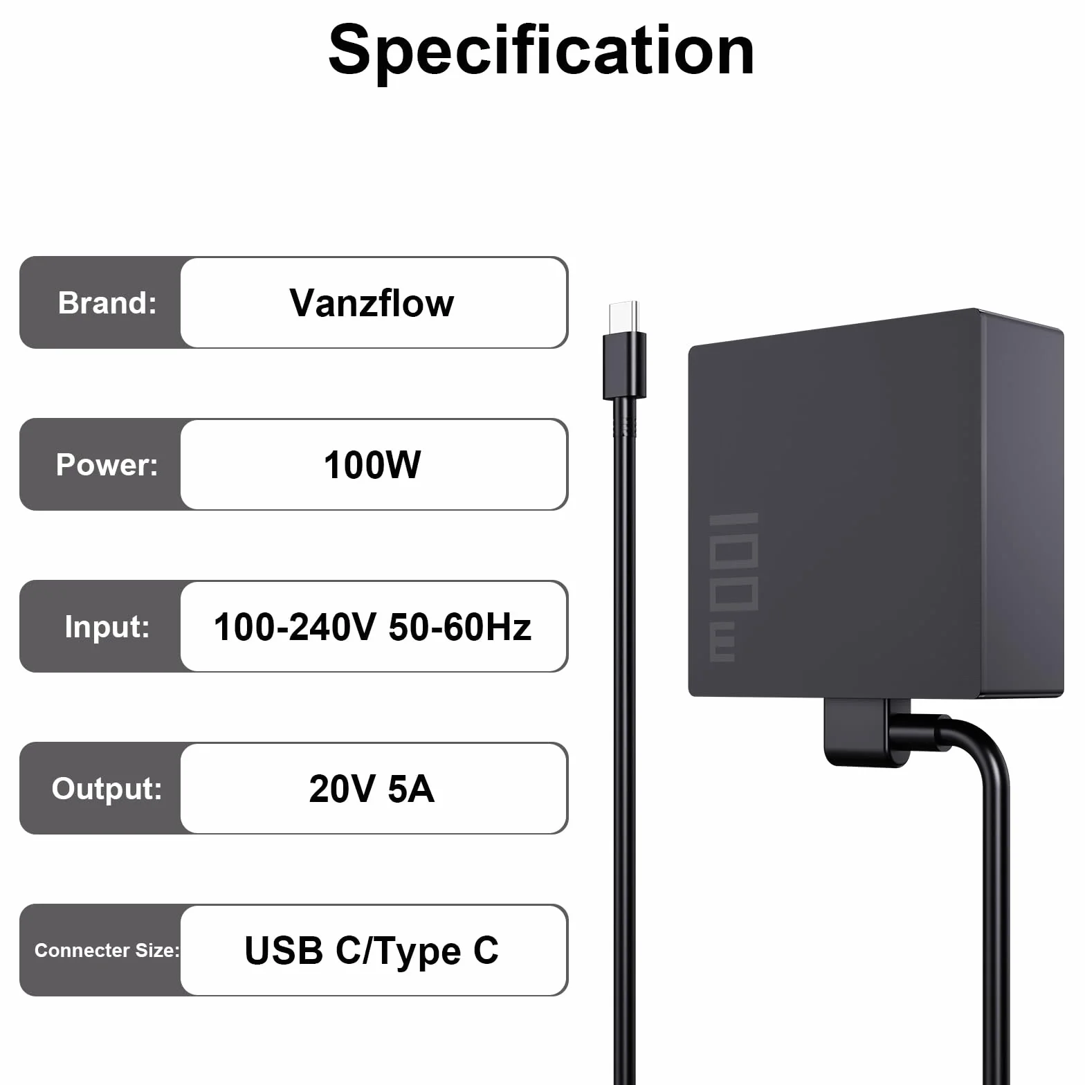 100W USB C ładowarka Kompatybilny z Asus ROG Ally X Z1,Ally Dock,ROG Flow X13 Z13 GV301 GV302 GZ301,Zephyrus G16 GU605 G14 GA403,Vivobook S16 S15 16X 14X ZenBook 14 14X S13 Strix G18 G16 Scar 16 18