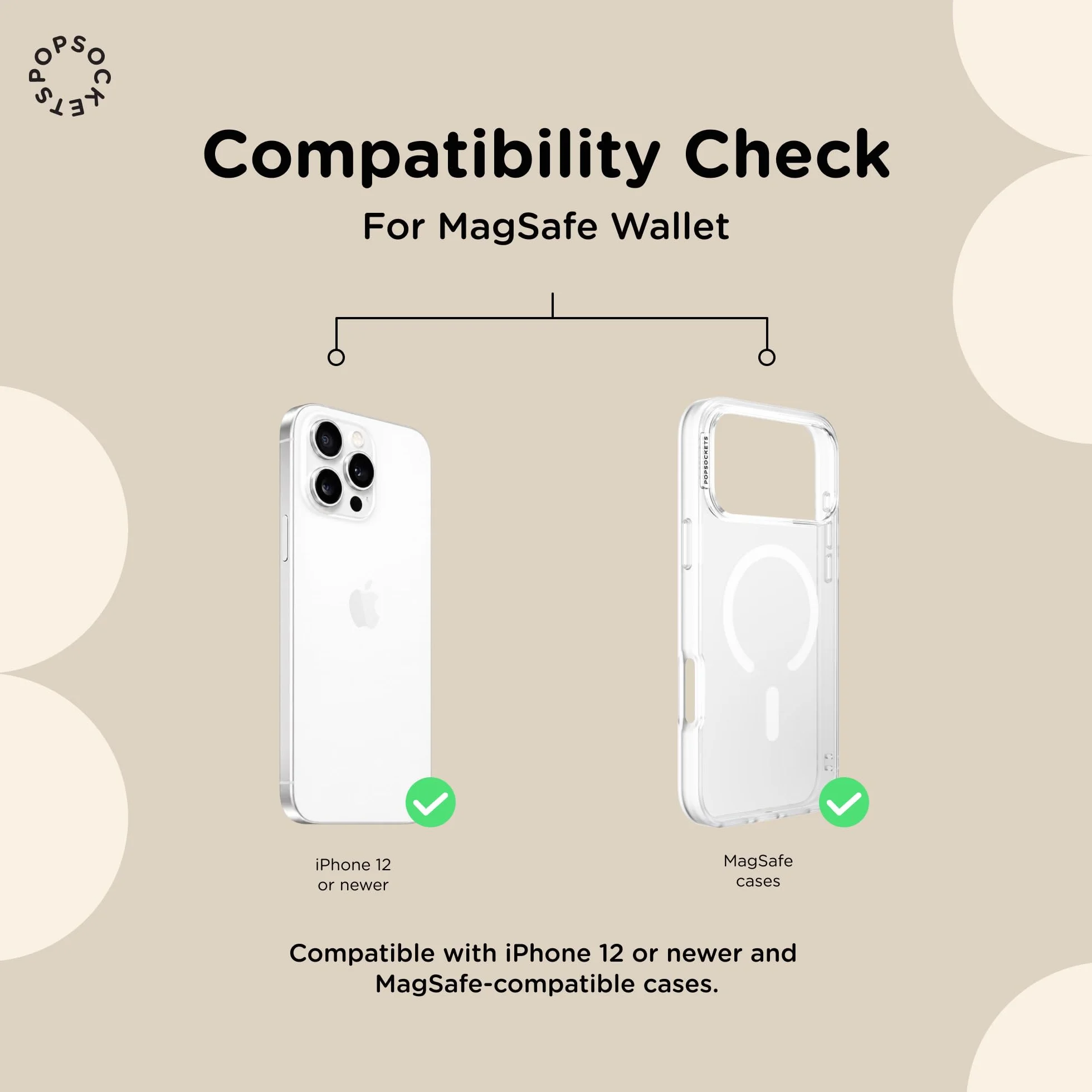 PopSockets Softgoods Portfel na telefon z rozszerzającym się uchwytem i pierścieniem adaptera do MagSafe, uchwyt na kartę telefonu, kompatybilny z bezprzewodowym ładowaniem, portfel kompatybilny z