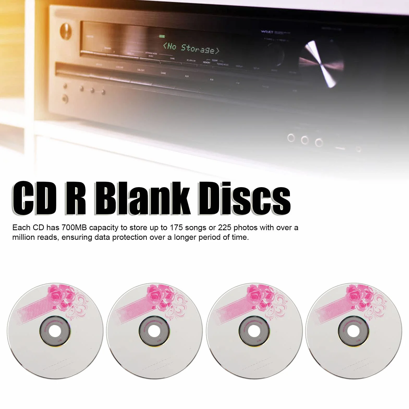 Puste Dyski CD-R 52x 700 MB Zgodne z IOS 10 sztuk