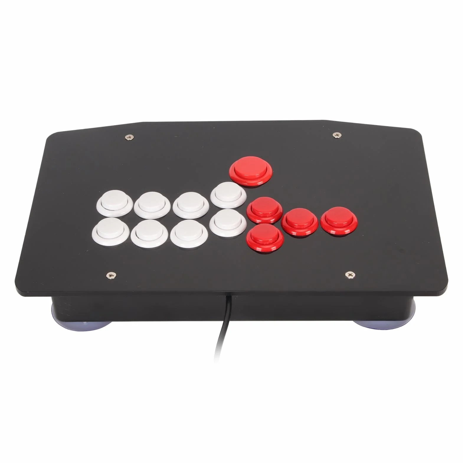FILFEEL Fight Stick USB 2.0 z 5 Klawiszami Kierunkowymi i 8 Dużymi Przyciskami Funkcyjnymi do Gier Walki