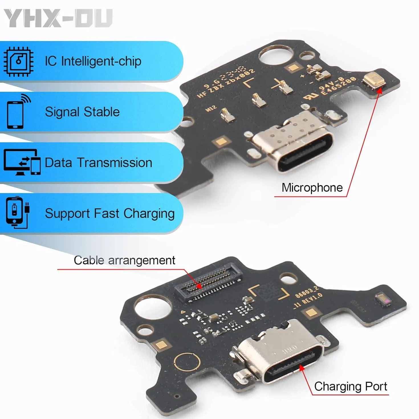 11,0'' gniazdo ładowania do Samsung Galaxy Tab A9+ A9 Plus SM-X210 SM-X215 SM-X216B X210N Dock Connector Port Charger Ładowarka Port Mikrofon Audio Jack Flex kabel + narzędzie