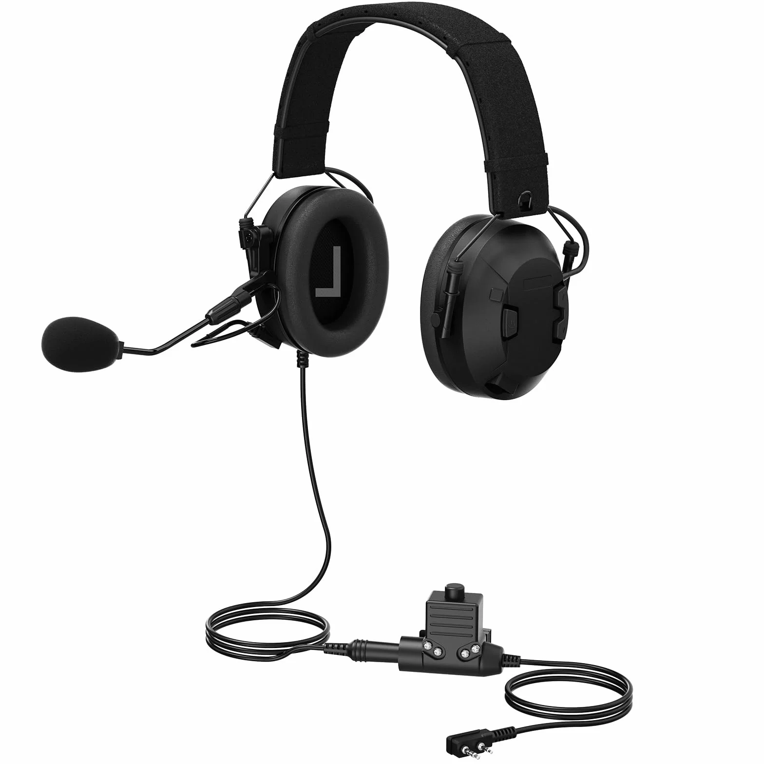 Entry-Level Walkie Talkie Elektronika Nauszniki Komunikacja PTT Ochrona słuchu Redukcja szumów Wygodny zestaw słuchawkowy Radio Komunikacja Słuchawki do Airsoft Shooting Paintball MilSim UTV