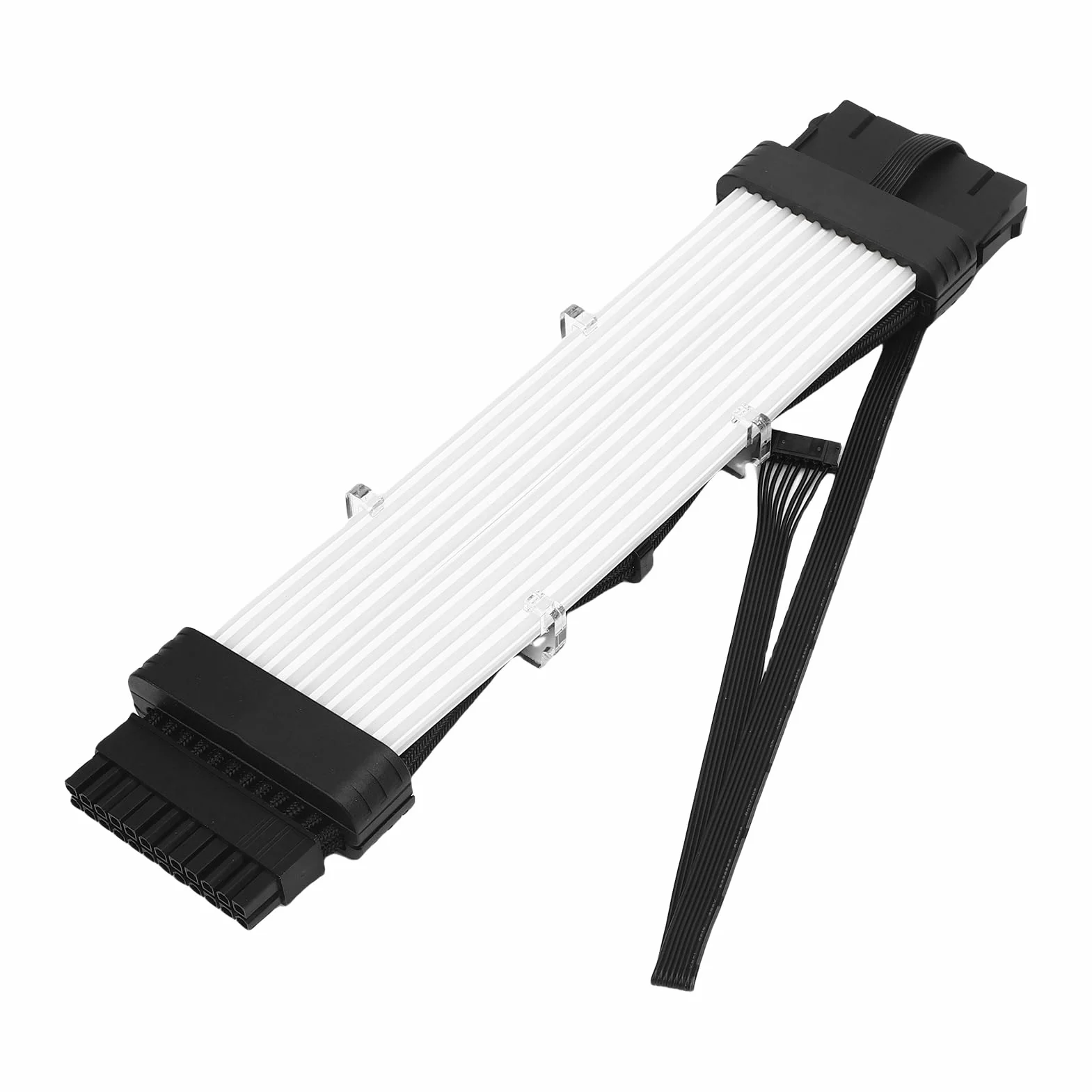 Ejoyous ARGB Kabel Zasilający do Komputera Lina Silikonowa Przedłużenie Zasilacza z Efektem Meteorytu LED 120 24-pinowa Płyta Główna 8-pinowa Karta Graficzna do Producentów Obudów Komputerów Gier