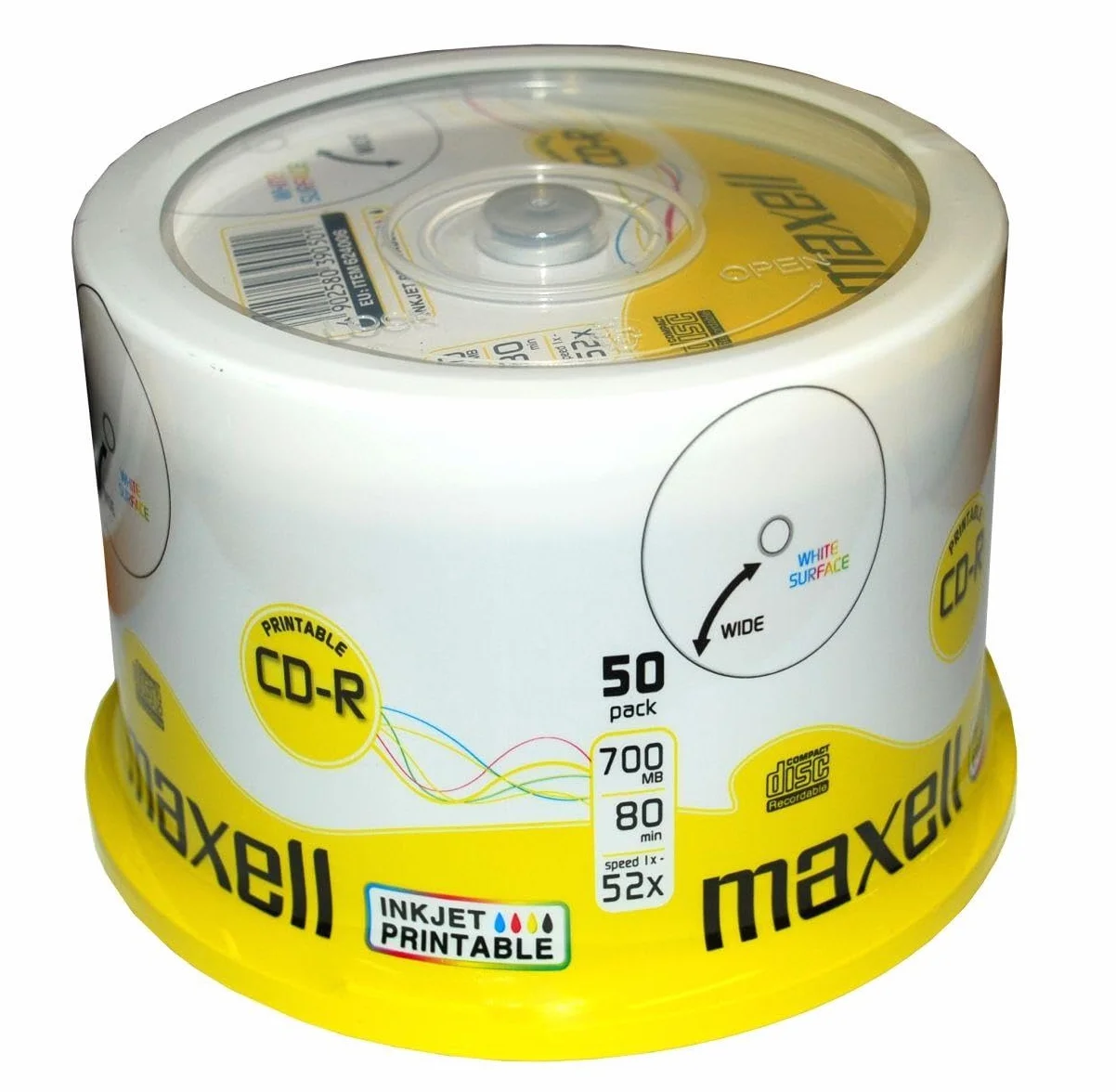 Maxell 50 x CD-R 700 MB ( 80 min) 52x stojak do przechowywania
