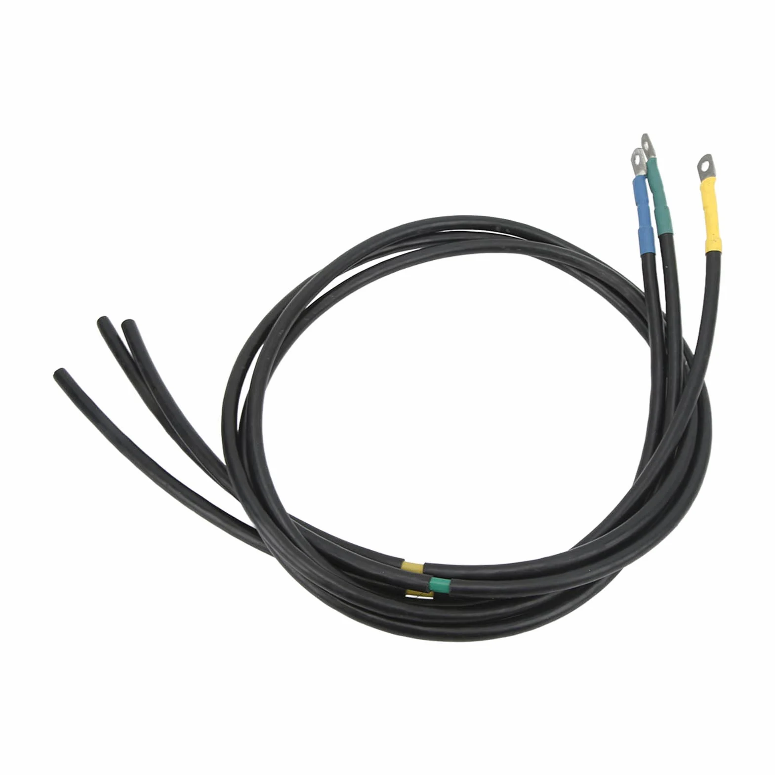 Wakects 4 szt. Przedłużacz Silnika Miedziany Kabel Połączeniowy Silnika 16 mm² Uniwersalny Dzielony Kabel 1,35 M do Przedłużacza Okablowania Pojazdów Elektrycznych i Motocykli