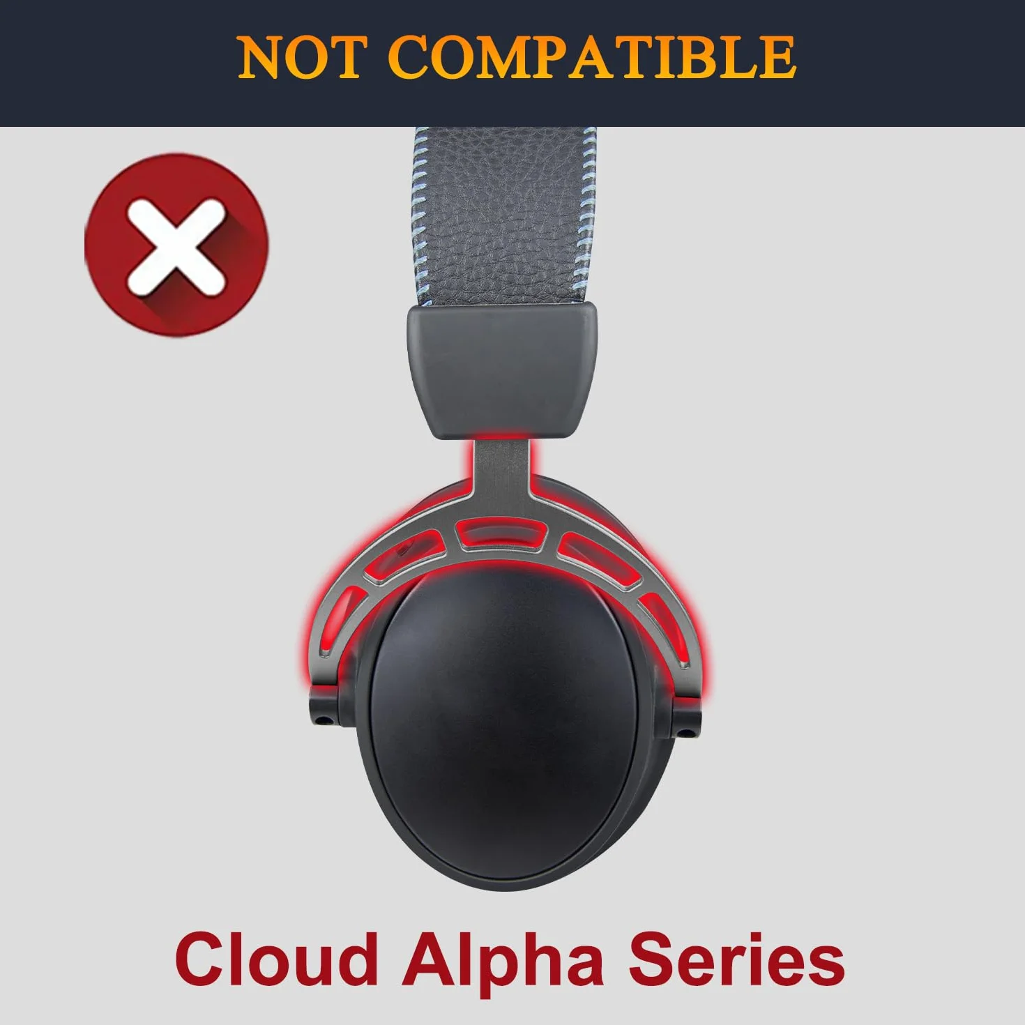 SOULWIT Siatkowa Nauszniki do HyperX Cloud (2/3/3S/1/Pro)-Czarny kwadrat | Również do Cloud (Flight/Flight2/Stinger/Stinger2/Stinger 2 Core/Core) oraz CloudX (Stinger/Flight) zestawów słuchawkowych