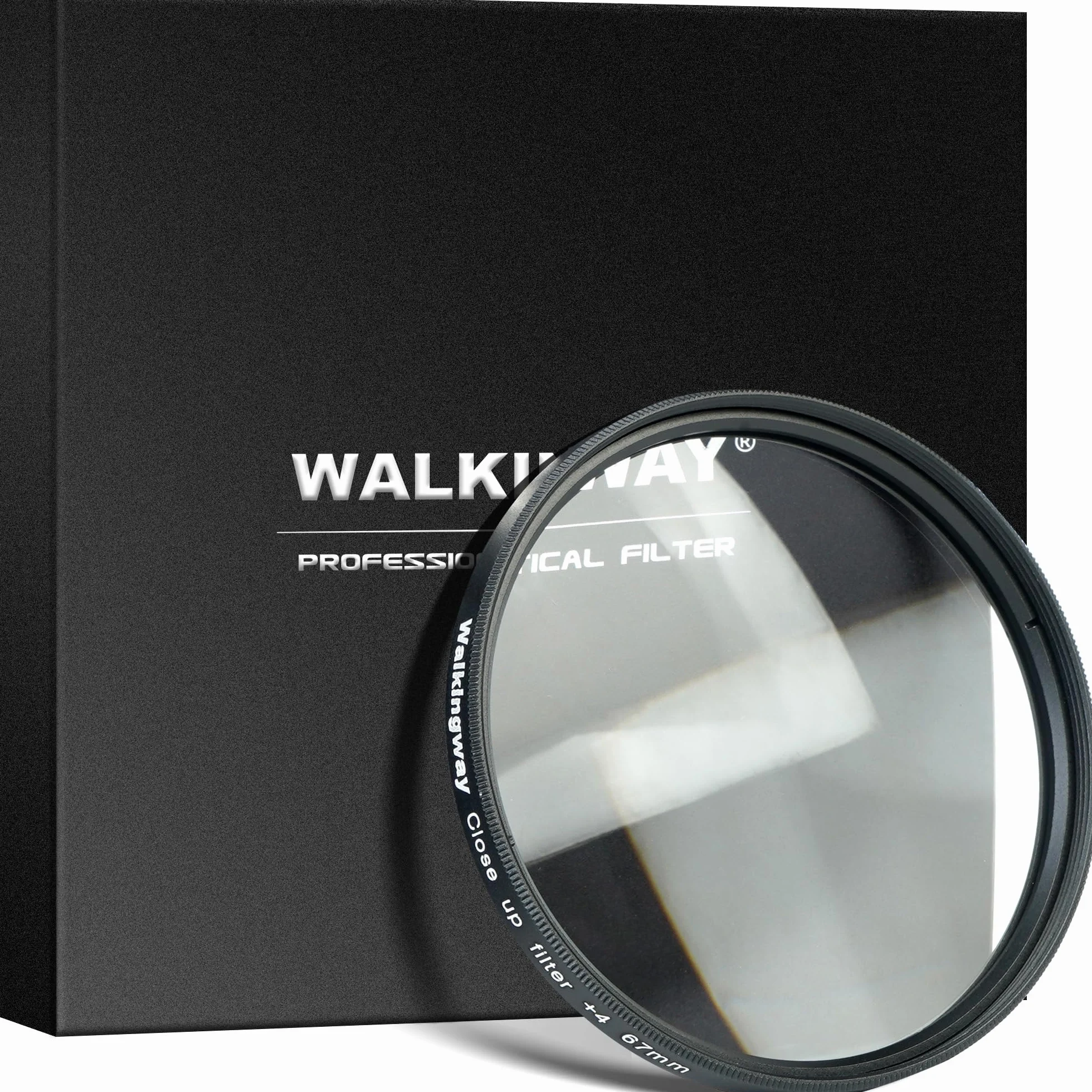 Walking Way Obiektyw makro + 4 do obiektywów aparatu – 82 mm filtr bliski do szczegółów i fotografii produktu, szkło HD, idealny do biżuterii i DIY