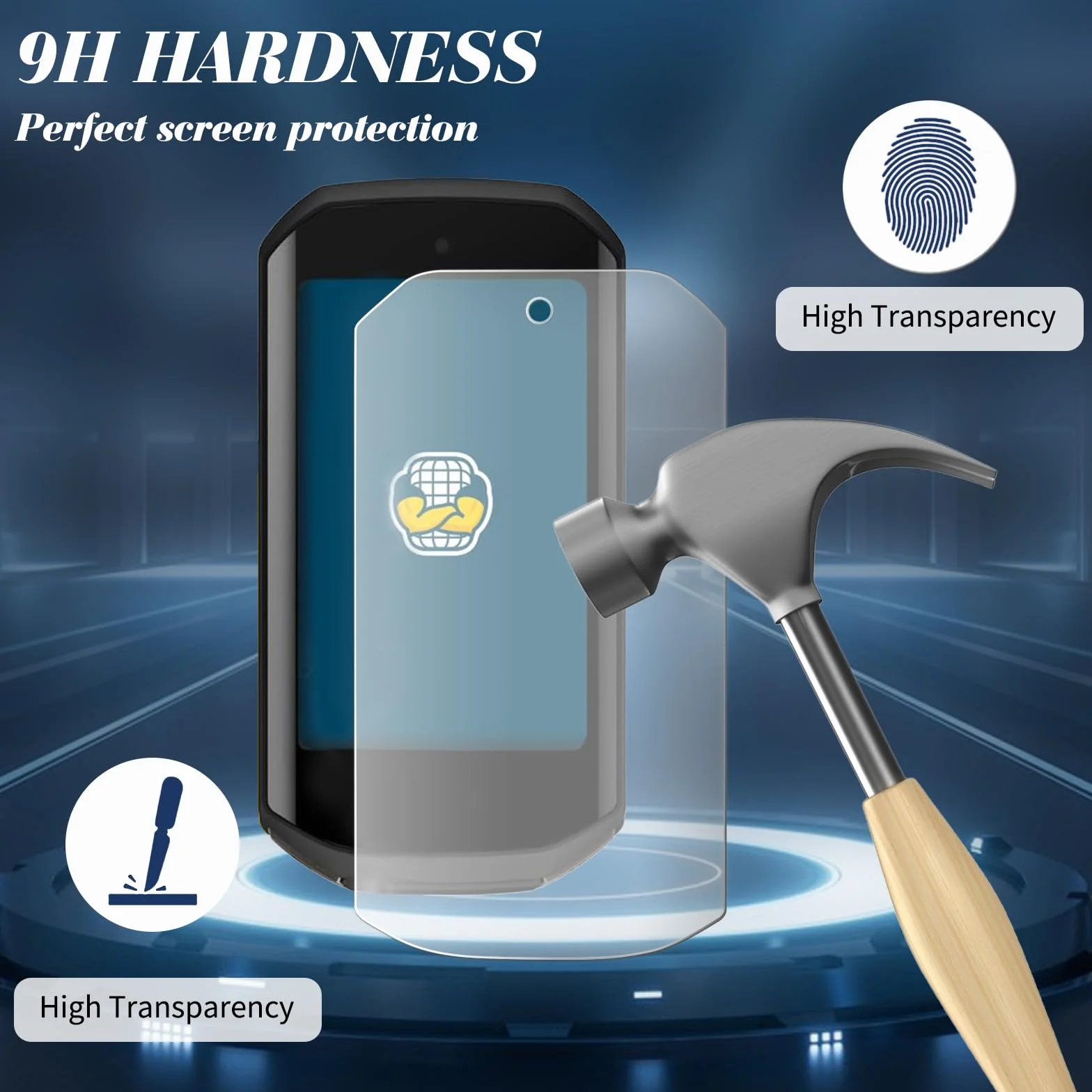 4 Szt. Kompatybilnych z Garmin Edge 1050 Full-Cover Folia Ochronna na Pełny Ekran, 3D, Zakrzywiona Powierzchnia, Antyrefleksyjna, Matowa