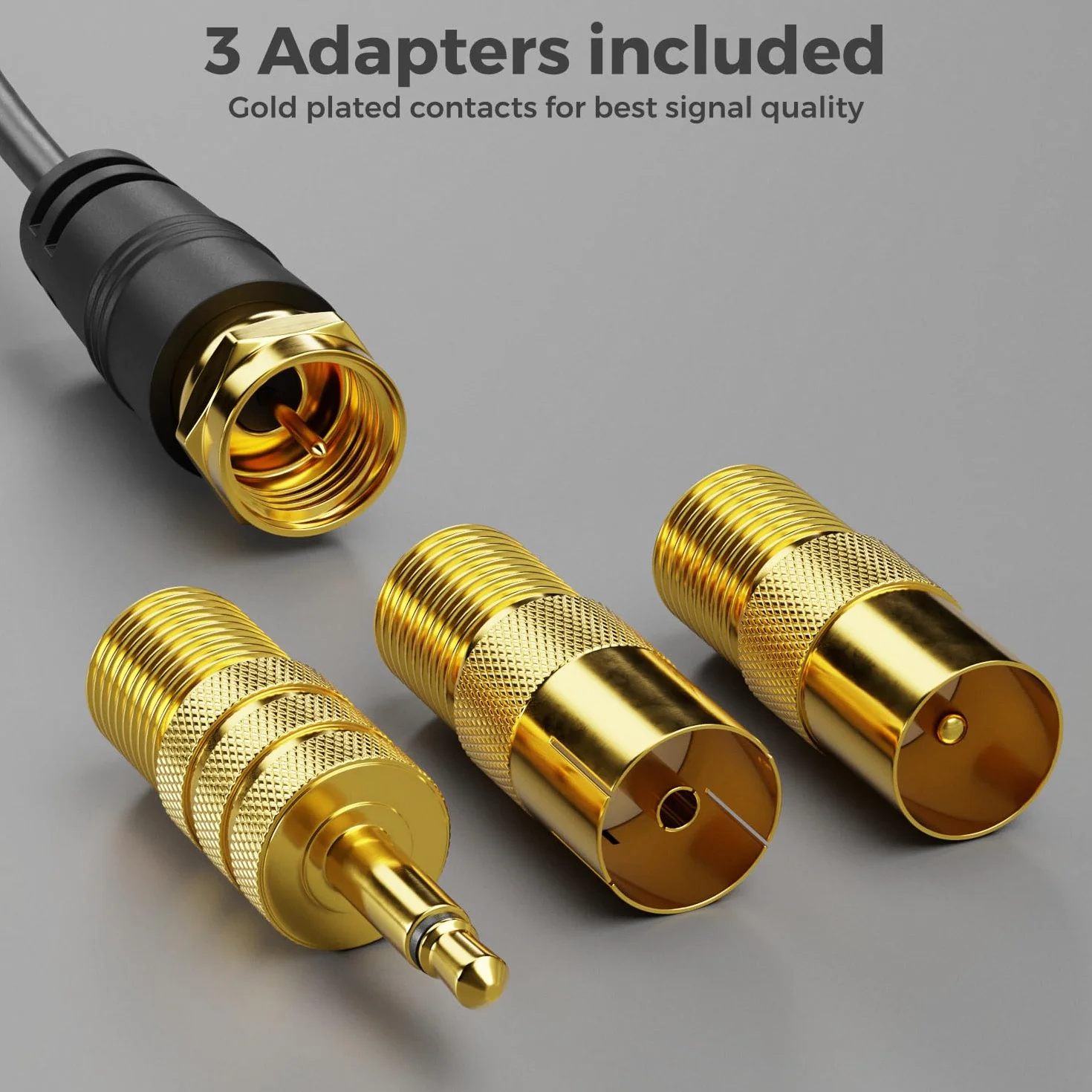 deleyCON Antena Radiowa DAB+ UKW FM 75 Ohm 3,0m z Podstawą Magnetyczną