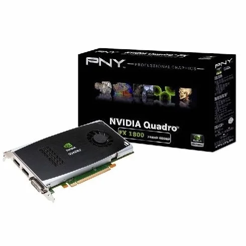 PNY Karta graficzna NVIDIA Quadro FX 1800 (PCI-e, 768 MB, pamięć GDDR3, DVI, HDTV) bulk