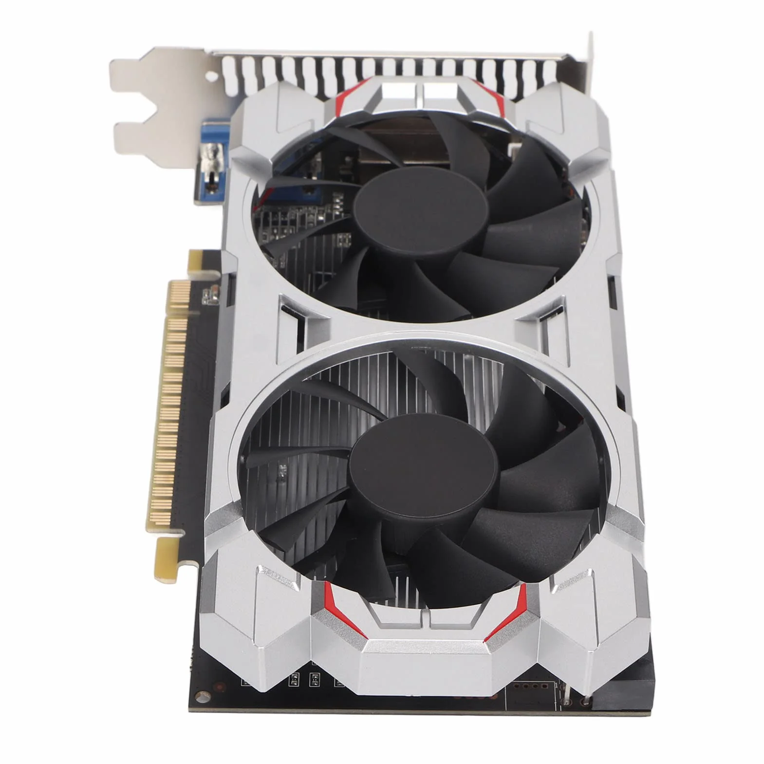 GTX750Ti karta graficzna do gier 2G, GDDR5 128BIT 1072 MHz karta graficzna GPU z dwoma wentylatorami, stacjonarna karta graficzna do obudowy komputera (GTX750Ti 2G D5)