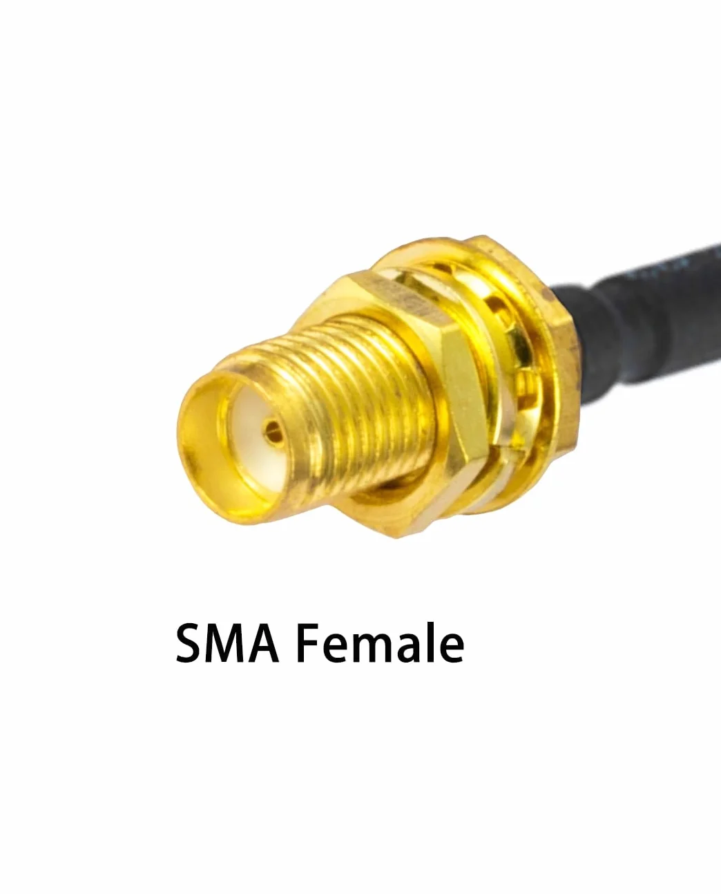 Vecys 2PCS SMA Męski do żeński RF Kabel Koncentryczny 50 Ohm 6"/15CM RG402 SMA RF Koncentryczny Pigtail Kabel