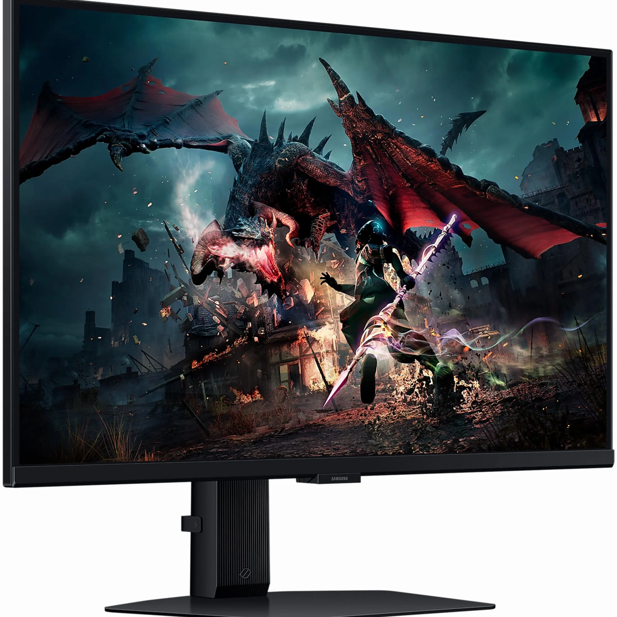 Samsung Odyssey G50D QHD monitor gamingowy, 27", ekran z panelem Fast IPS, 2560 x 1440 pikseli, AMD FreeSync, częstotliwość odświeżania 180 Hz, czas reakcji 1 ms (G/G)