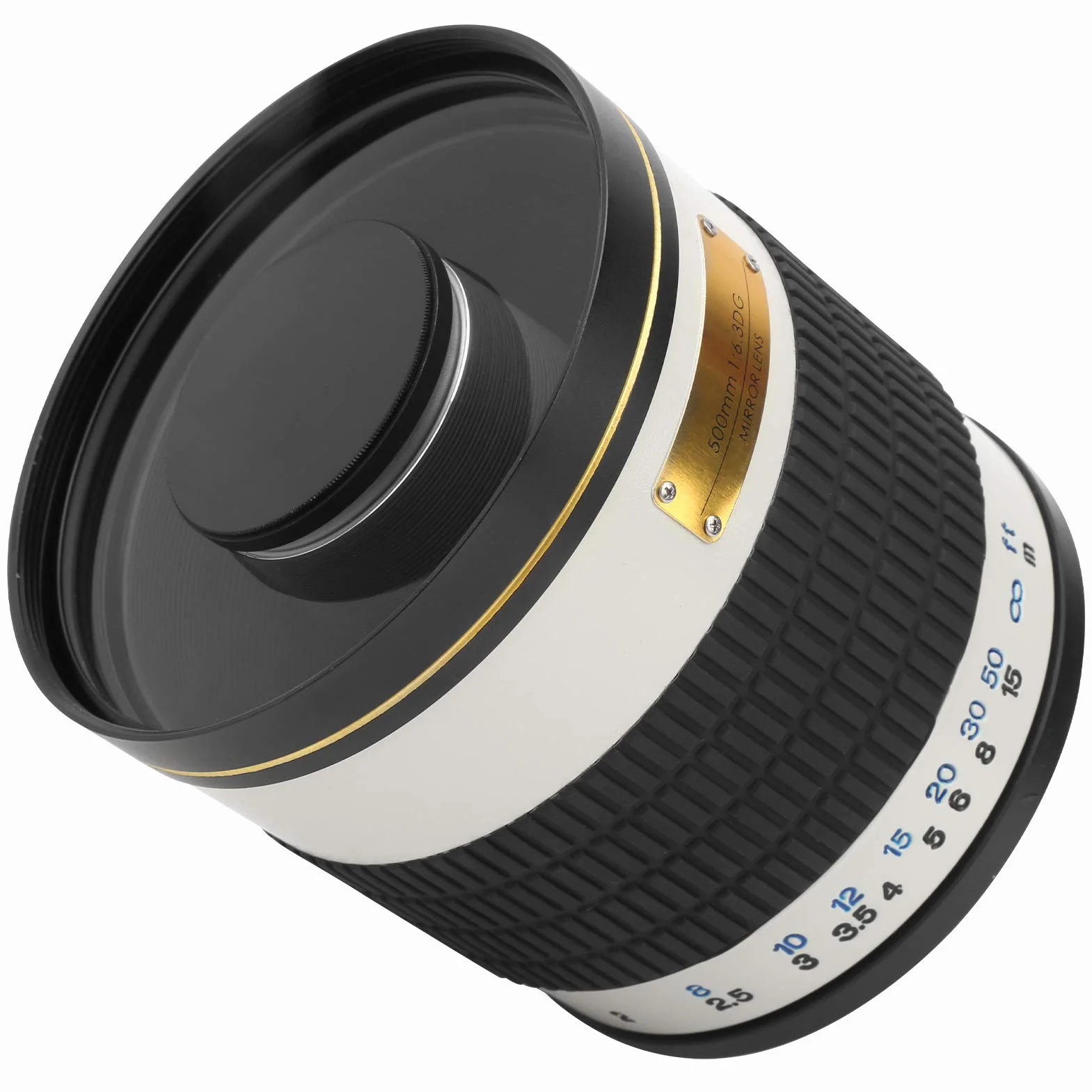 Teleobiektyw Lustrzany, Aluminiowa Obudowa Obiektywu Aparatu Prime do Mocowania EF (WHITE)
