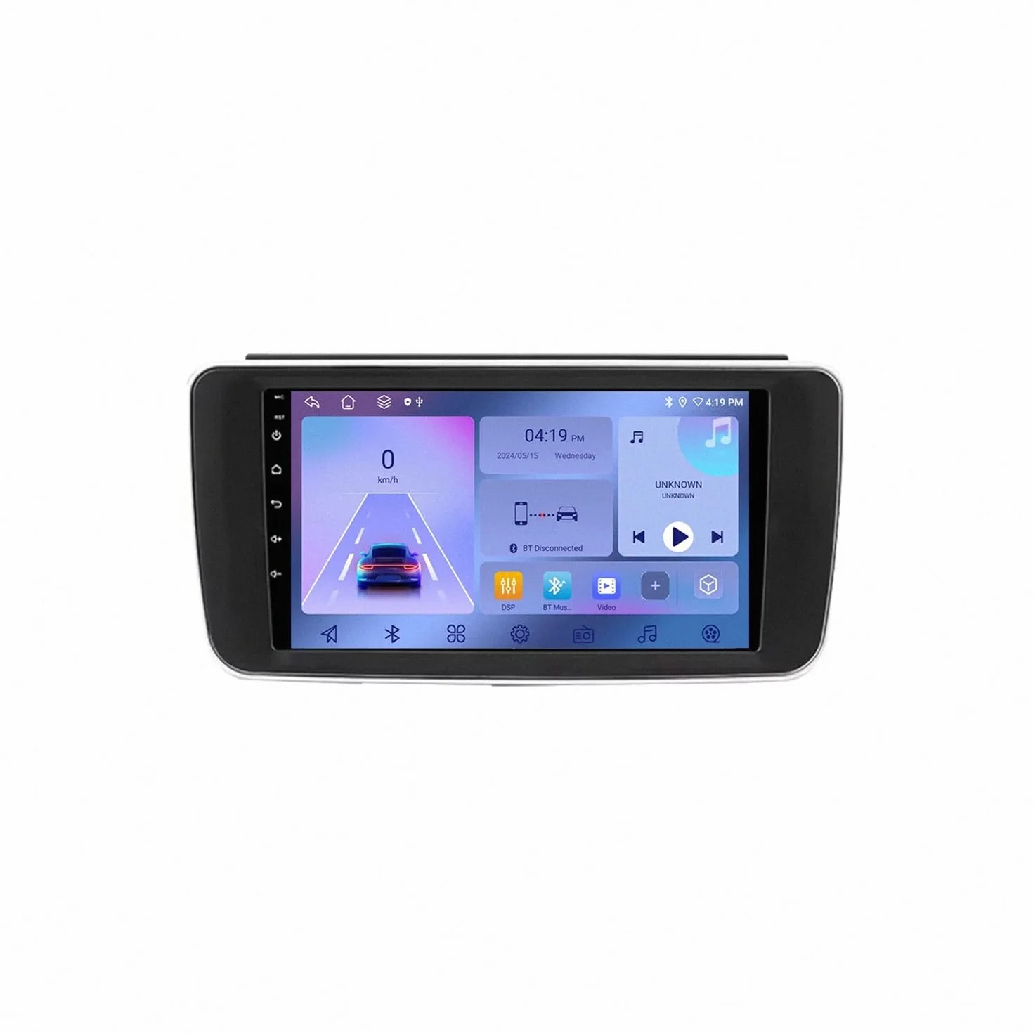 Radio Samochodowe Z Ekranem Dotykowym dla Nissan Leaf ZE1 2017-2024 Fm Am Bluetooth Usb Android Auto Radio Samochodowe Podwójne Steering Wheel Controls Do, 8 Core 6G+128G