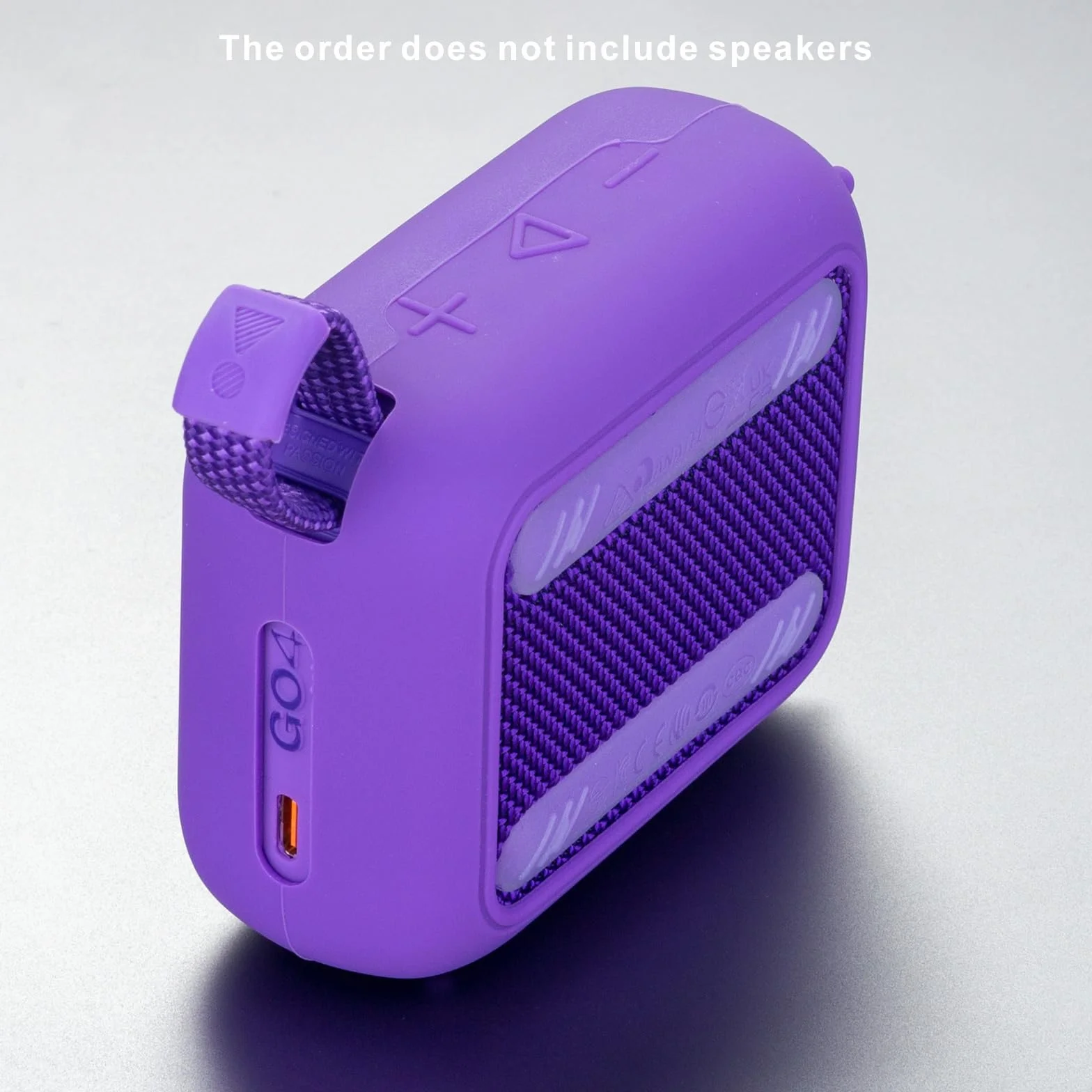 Etui do przenoszenia, silikonowe etui kompatybilne z przenośnym głośnikiem Bluetooth JBL Go 4, przenośny, ultralekki, silikonowy pokrowiec ochronny z karabińczykiem