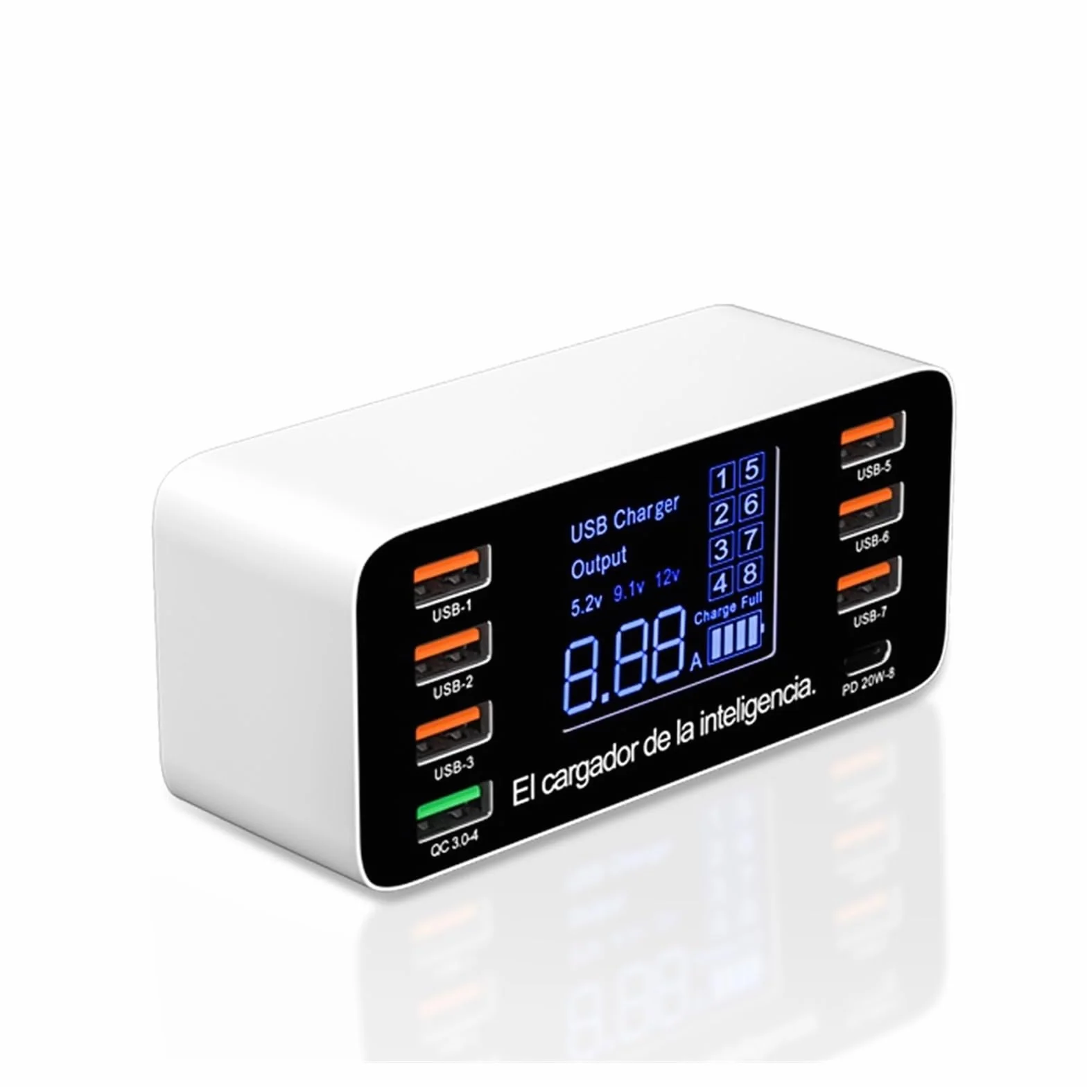 Szybkie ładowanie 60 W QC 3.0 4.0 Adapter ładowarki USB USB C Ładowarka Szybka ładowarka do tabletu telefonicznego Uniwersalna kompatybilność(40W QC3.0)