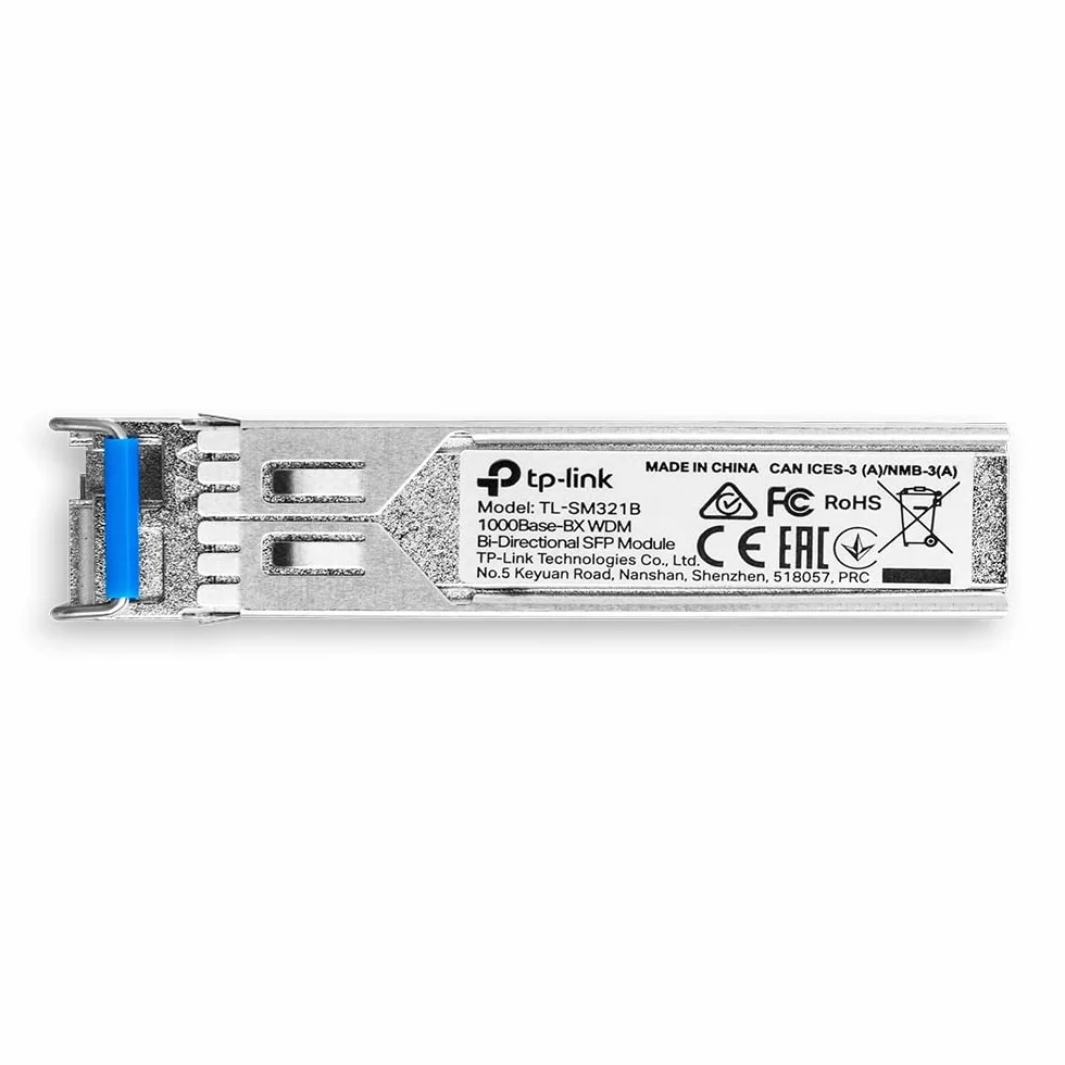 TP-Link TL-SM321B | Moduł SFP 1000Base-BX WDM | LC Simplex | Tx: 1310 nm, Rx: 1550 nm | Zasięg do 20 km