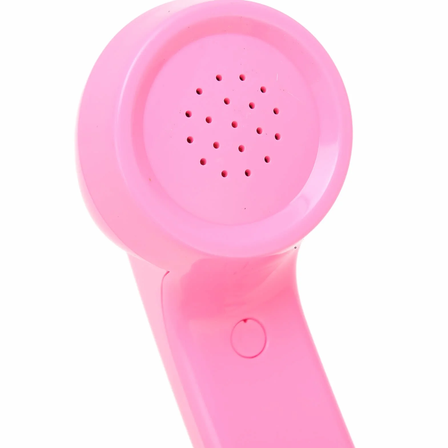 Słuchawka Retro Telefoniczna 3,5 mm z Mikrofonem i Przyciskiem Odbierania Różowy