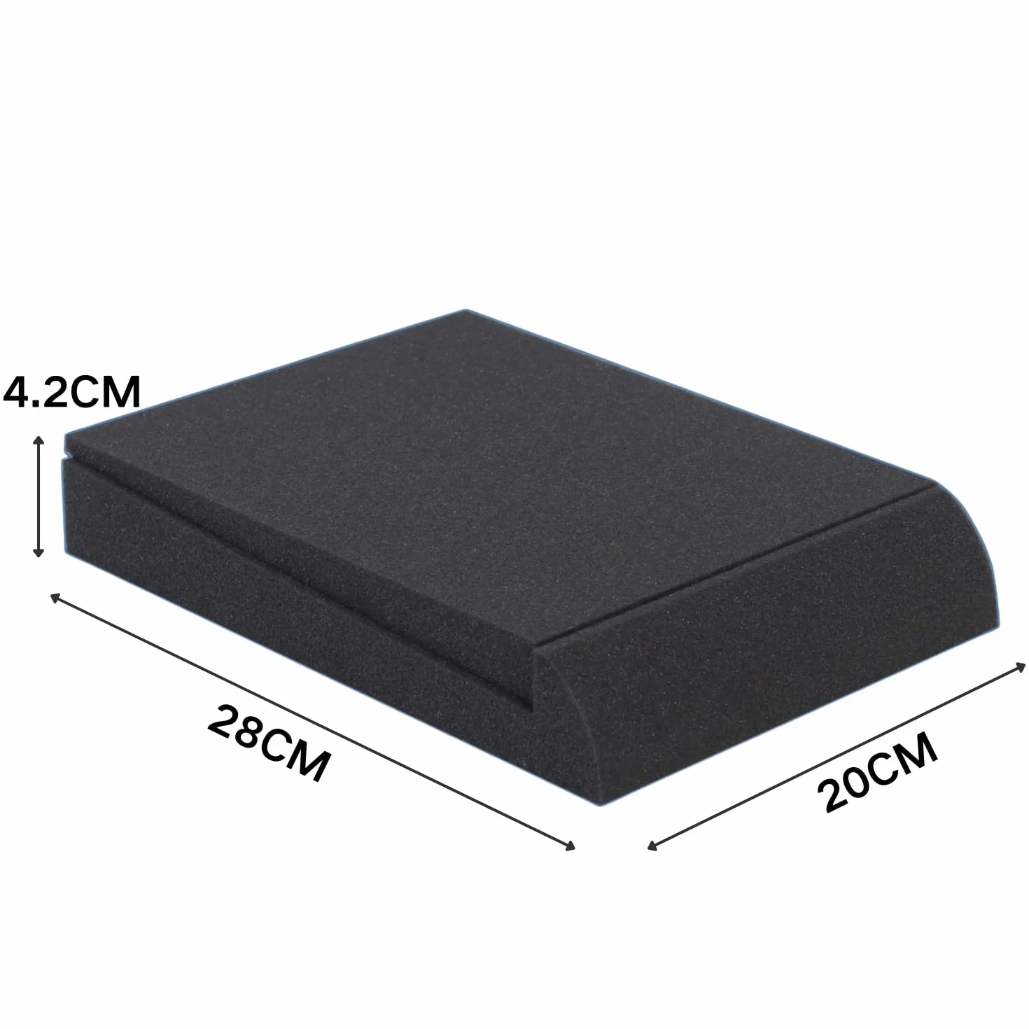 2SZT. 20x28x4,2 cm Mata dźwiękoizolacyjna do głośników Mata dźwiękoszczelna Płyta piankowa akustyczna Gąbka pochłaniająca dźwięk Podkładka wzmacniająca dźwięk