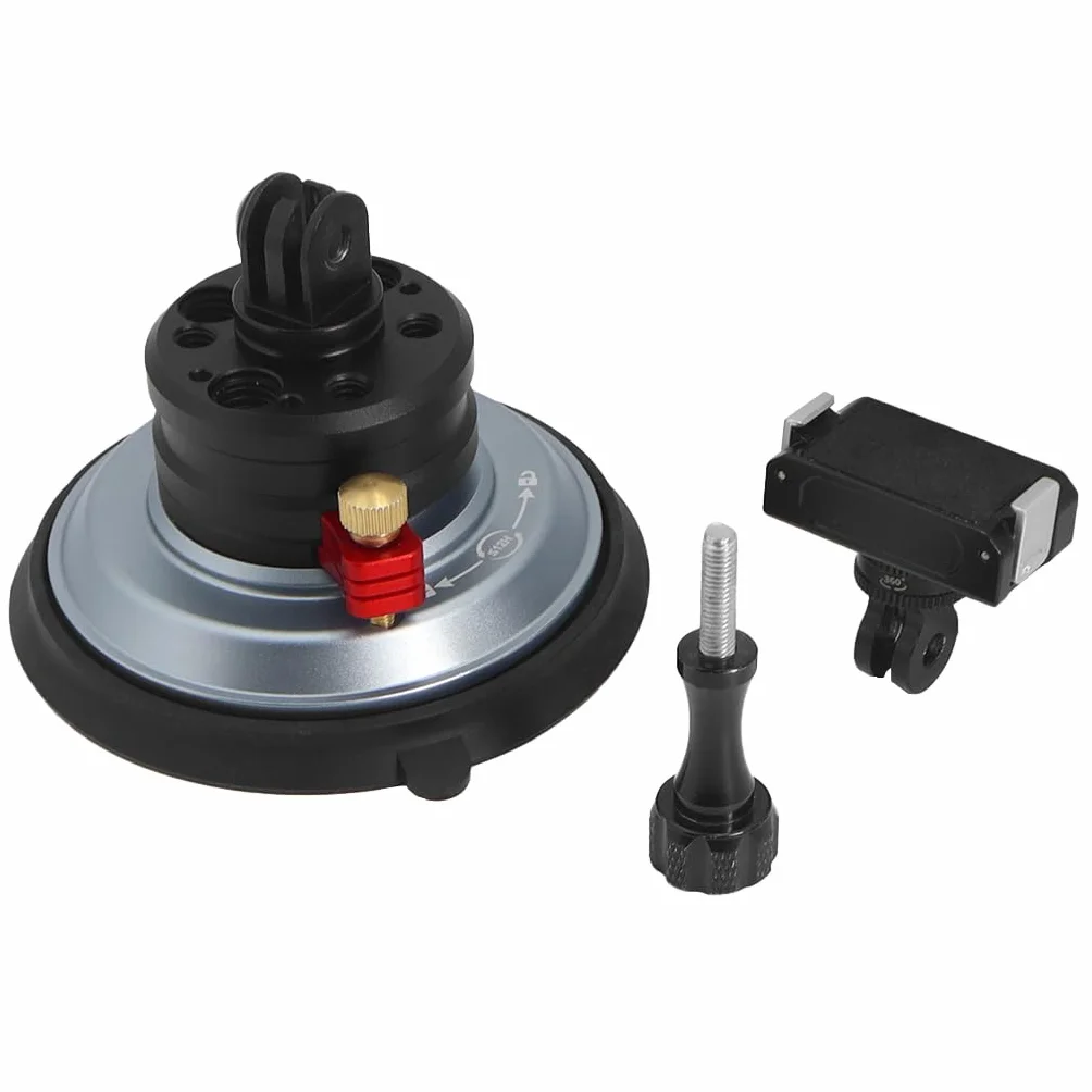 Wspornik kamery z przyssawką 10 cm z siłą ssącą 20 kg, magnetyczny, szybkie zwalnianie, mocny próżniowy uchwyt samochodowy z adapterem montażowym (typ 2)