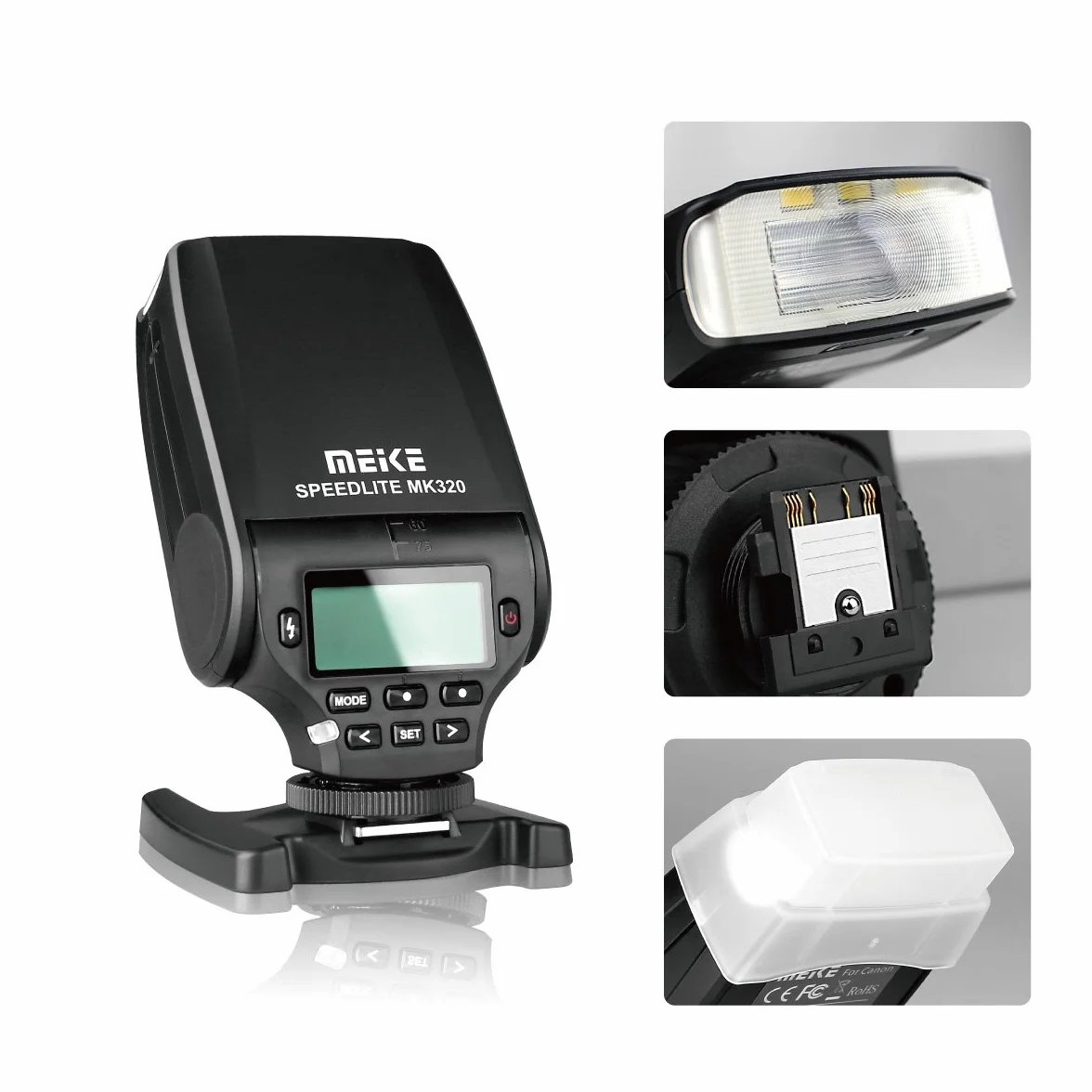 MEIKE MK-320N Mini TTL Speedlite Automatyczna lampa błyskowa dla Nikon MI Hot Shoe DSLR i aparatów bezlusterkowych J1 J2 D550 D810 D800 D7000 itp