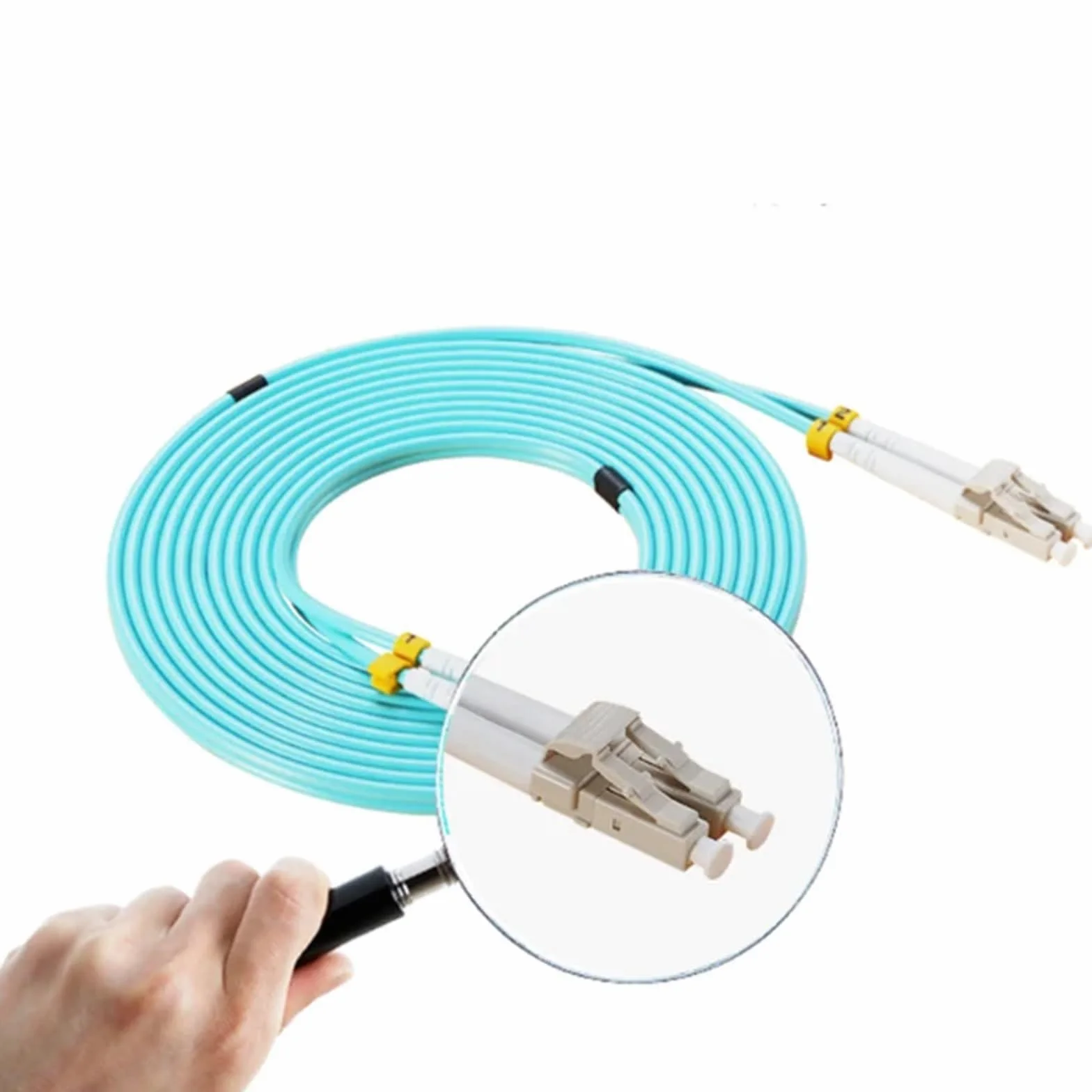 Kabel światłowodowy OM4, LC, UPC-LC, UPC, wielomodowy kabel optyczny Duplex, 1 m, 2 m, 3 m, 5 m, 10 m, 20 m, 30 m (10 m, 3 szt.)