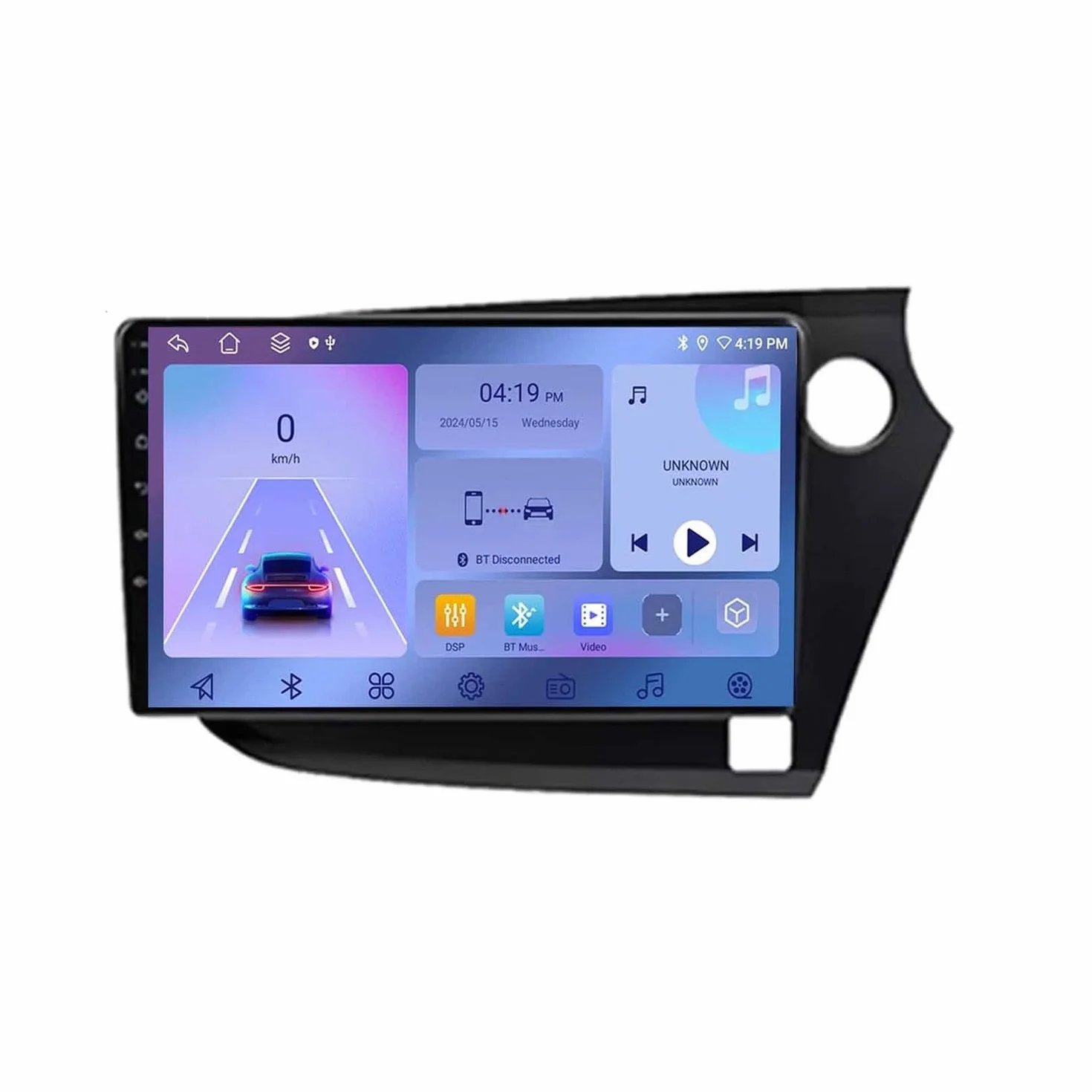 Car Stereo dla Honda Insight 2 LHD RHD 2009-2014 Android 15 9 Inch Car Play Screen Mirror Link Swc Cooling Fan For, 4 Core 2G+64G