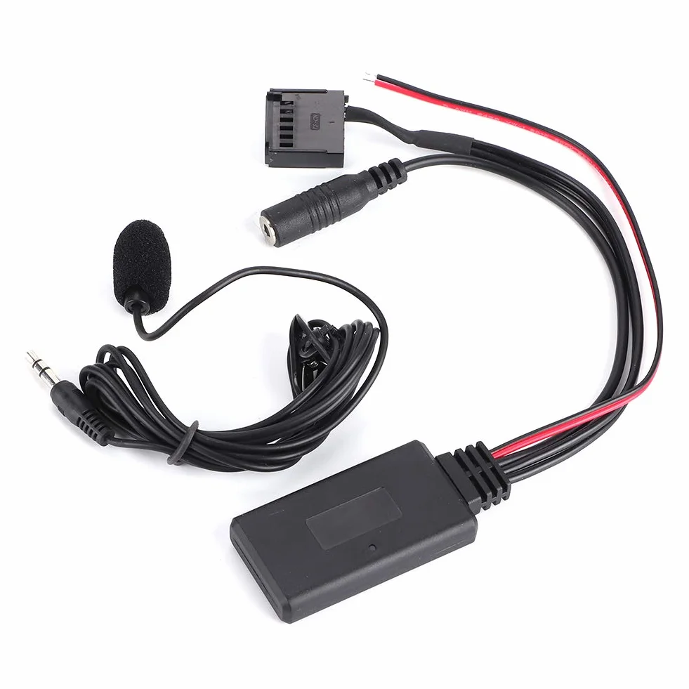 KIMISS Adapter Bluetooth Samochodowy z Mikrofonem, Zestaw Głośnomówiący AUX-IN, Pasuje Do Focus 6000CD+, Przewód