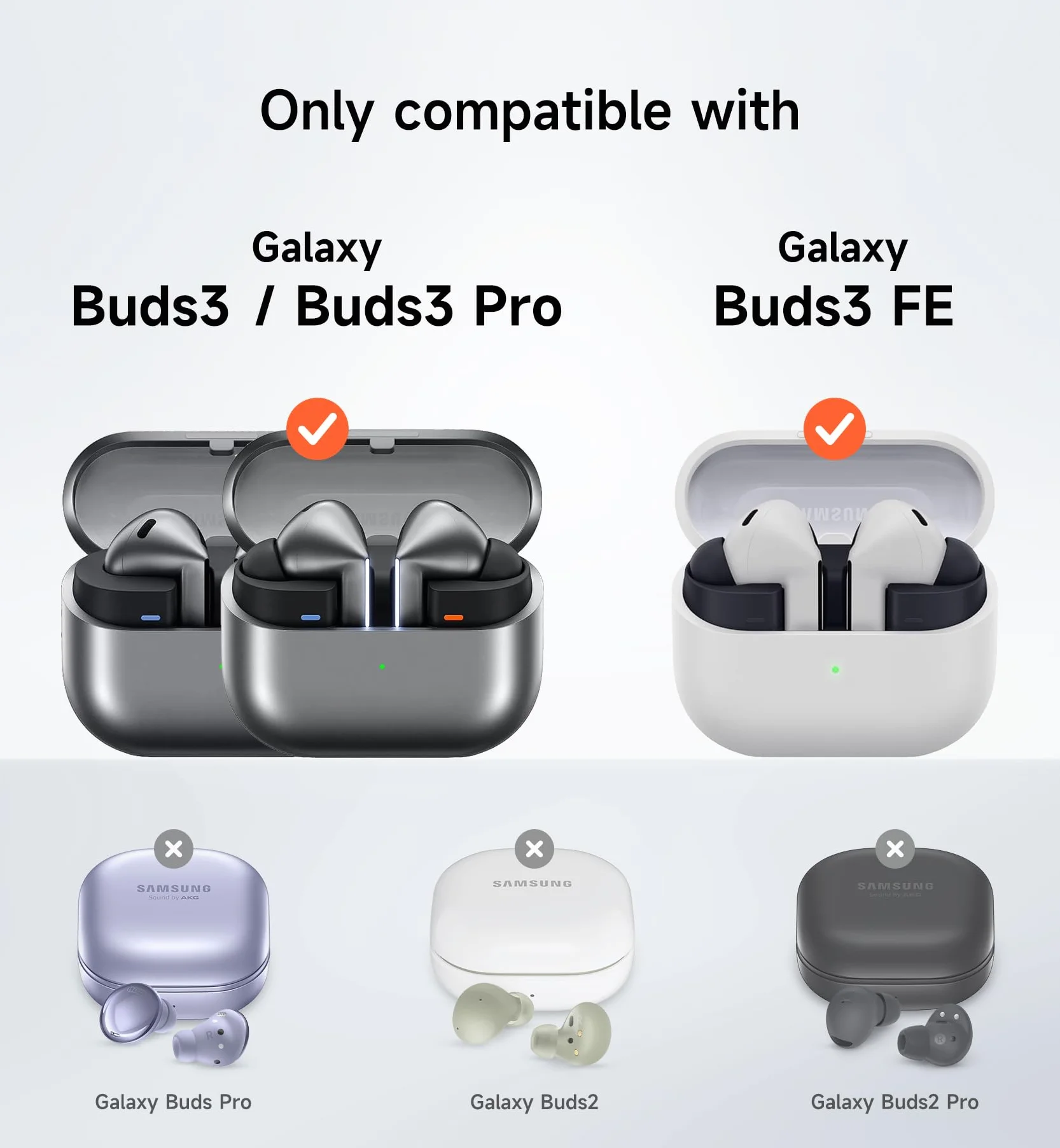 SURITCH Etui do Samsung Galaxy Buds 3 Pro/Galaxy Buds 3, magnetyczne etui ochronne do Galaxy Buds3 Pro/Buds3, wytrzymałe, odporne na wstrząsy pokrowce ochronne z karabińczykiem, zestawem do