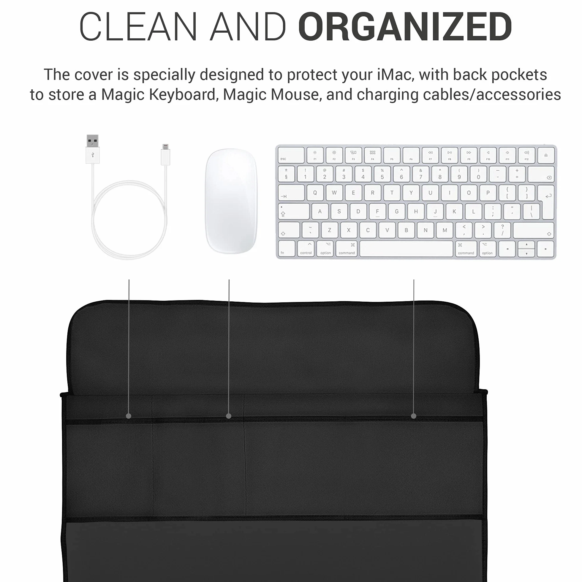 kwmobile Etui kompatybilne z Apple iMac 24" – czarne