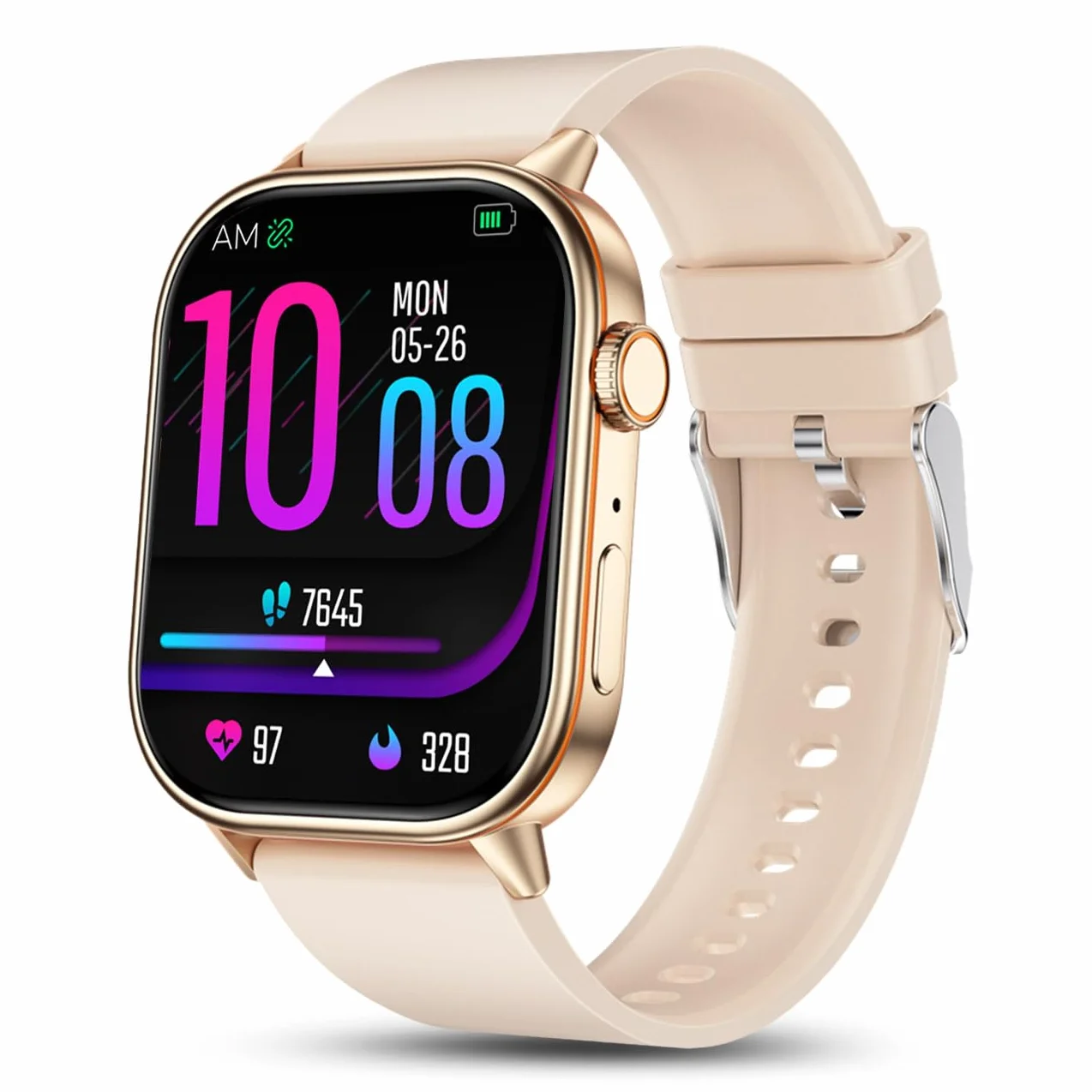 Smartwatch Zegarek Damski GPS Wodoodporny Rozmowy Sport Tętno Polskie Menu