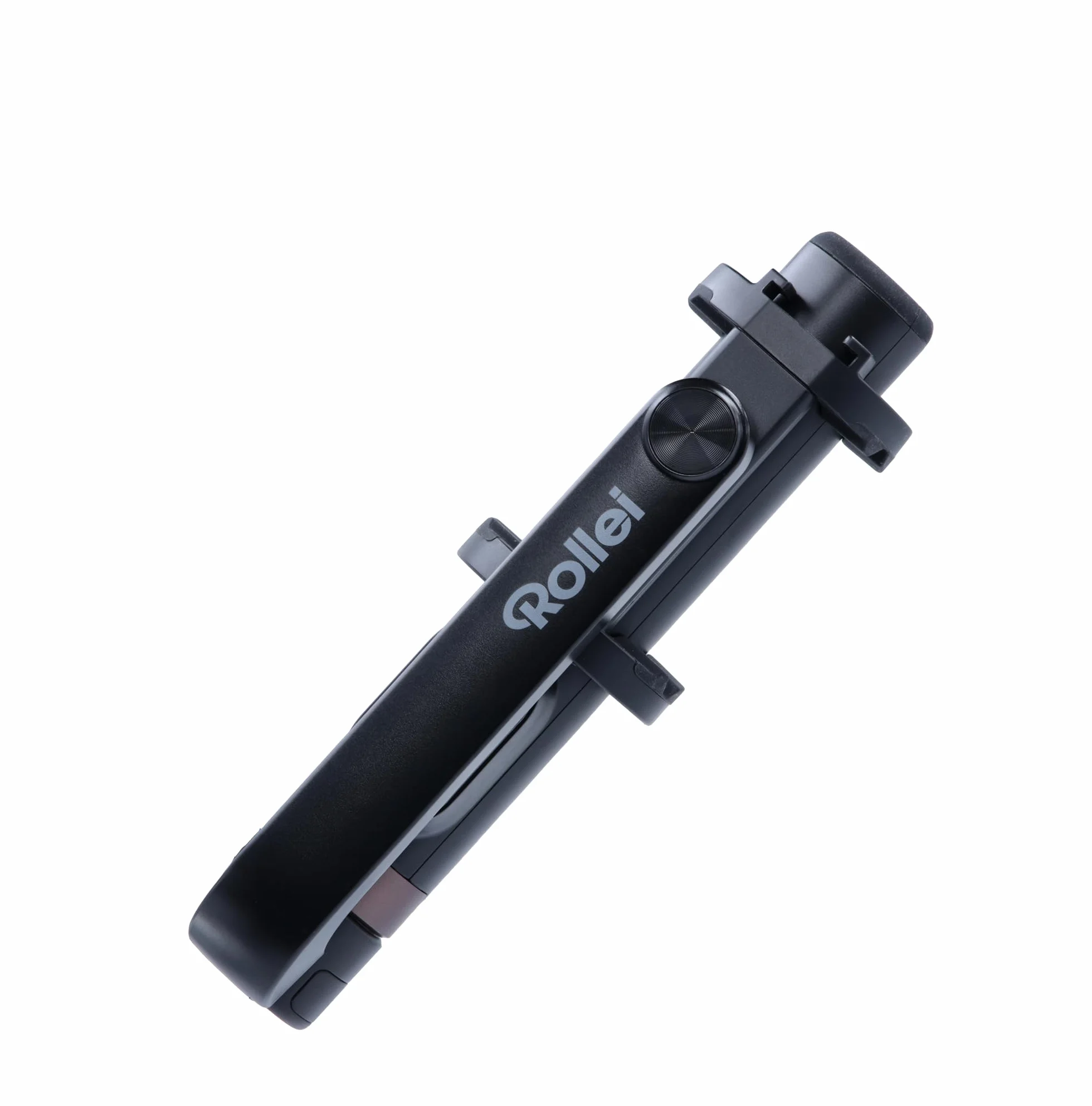 Rollei Smartfon Selfie Tripod: mini statyw ze zdalnym wyzwalaczem, regulacja wysokości do 65,6 cm. 3 w 1: statyw, kijek do selfie. Bluetooth, kompaktowy i stabilny, idealny w podróży! (uchwyt
