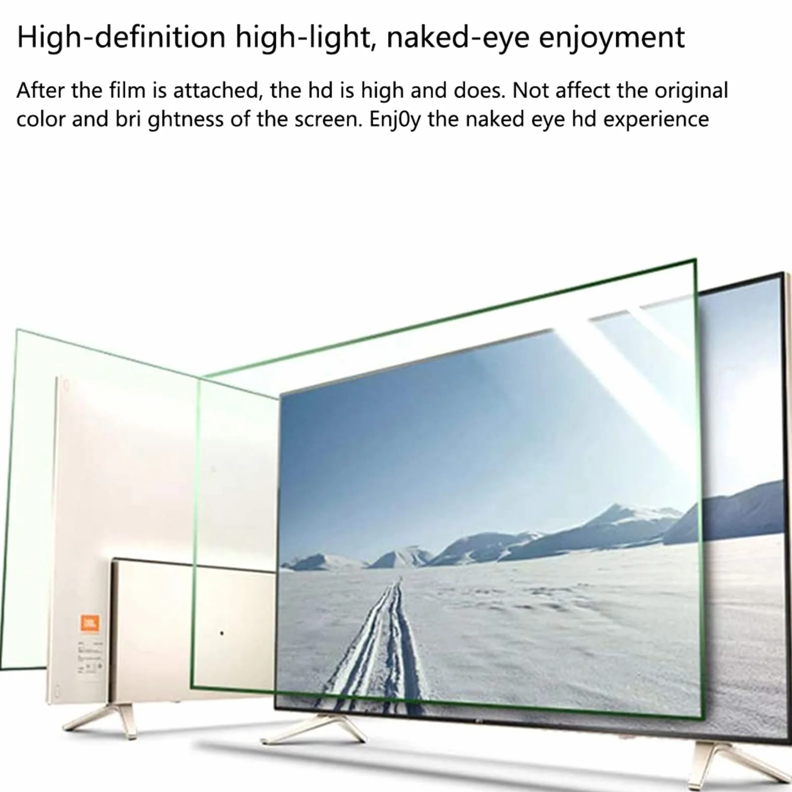 Matowa, przeciwodblaskowa osłona ekranu LCD do inteligentnego 40-calowego (883495) telewizora HD, folia ochronna chroniąca przed promieniowaniem Zwiększona szybkość odbicia