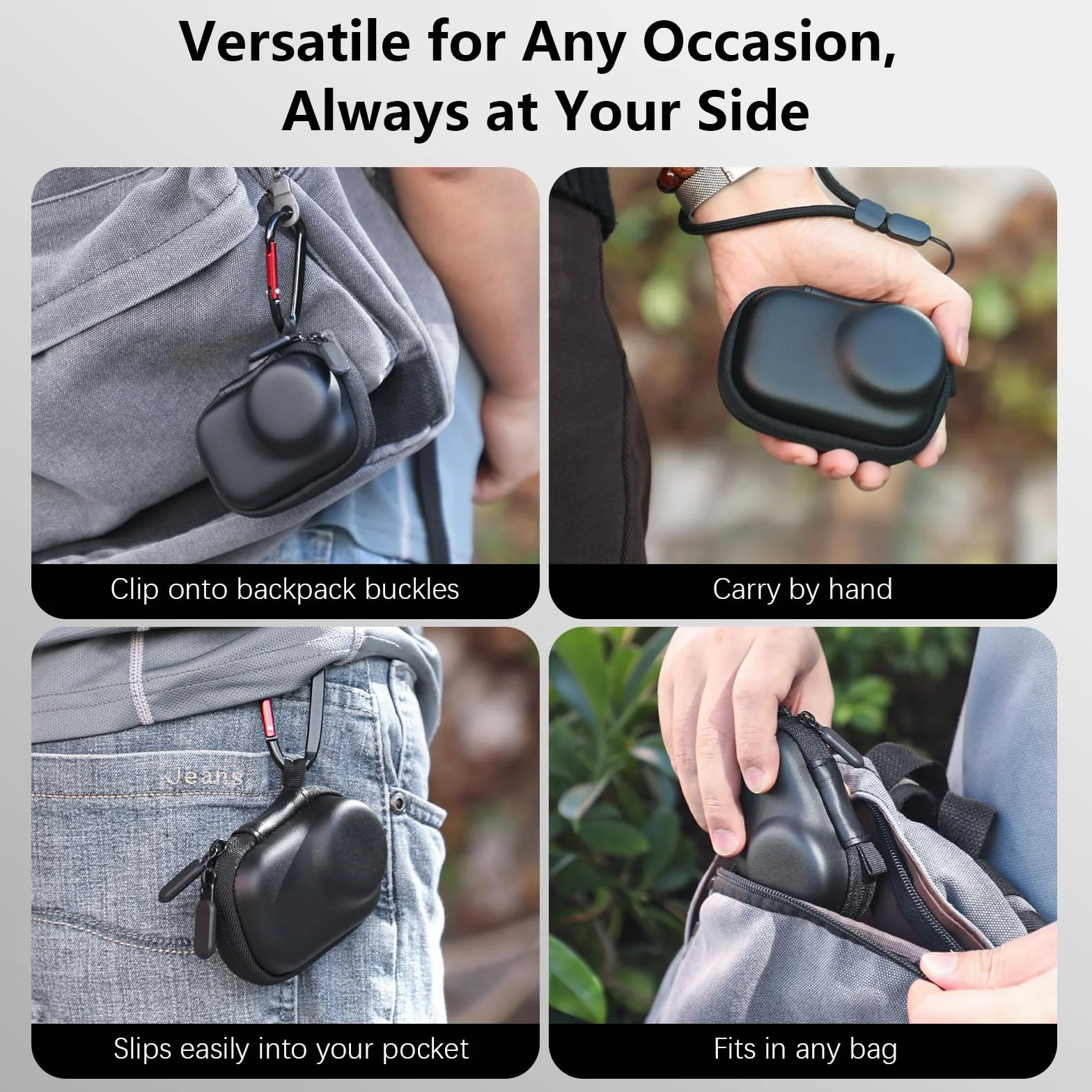 AMAZEAR Etui przenośne na akcesoria DJI OSMO Action 6, Czarny, Small - for Single Camera, Pojedynczy