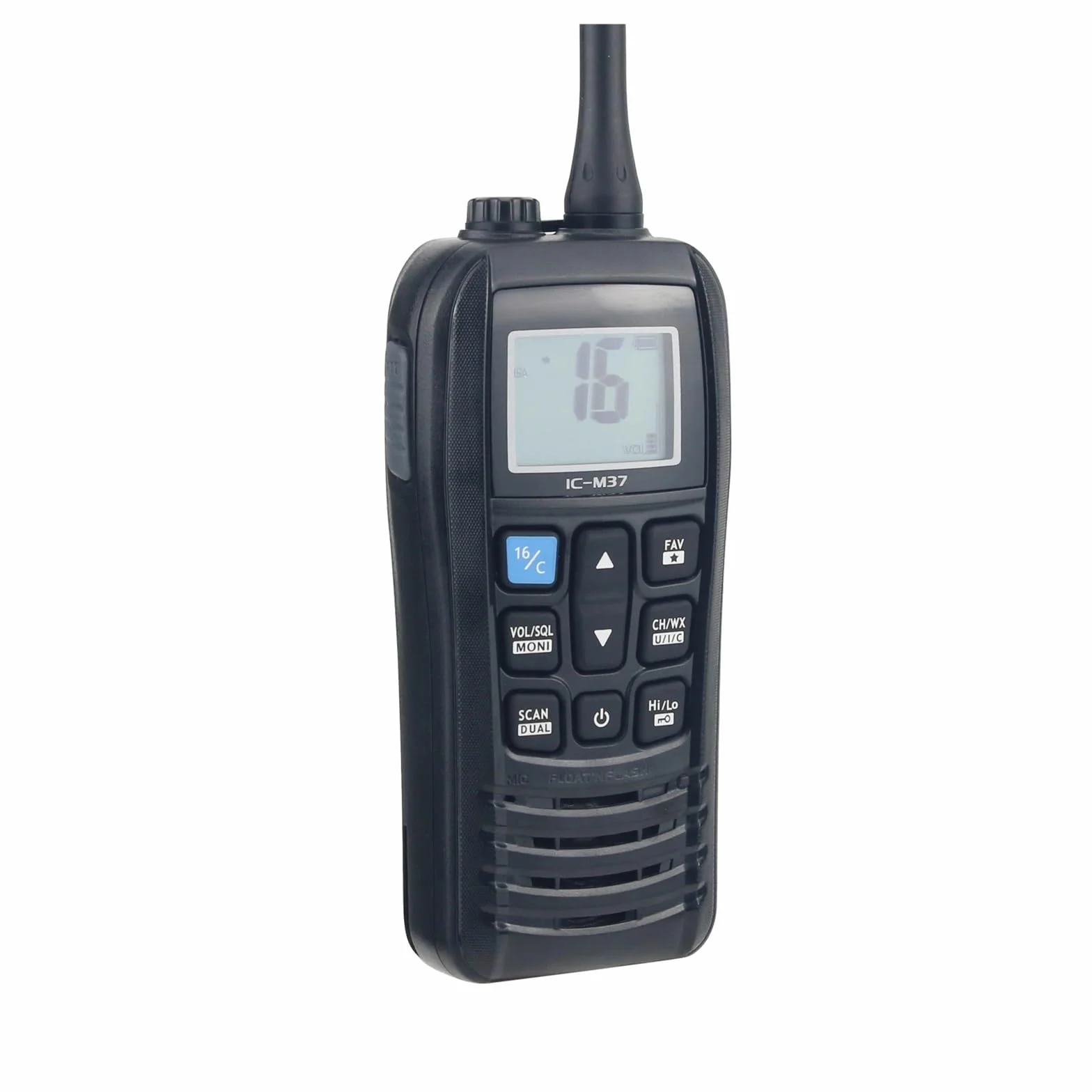 IC-M37 6W 5KM Transceiver VHF Ręczny nadajnik-odbiornik morski Statek Walkie Talkie Radio VHF