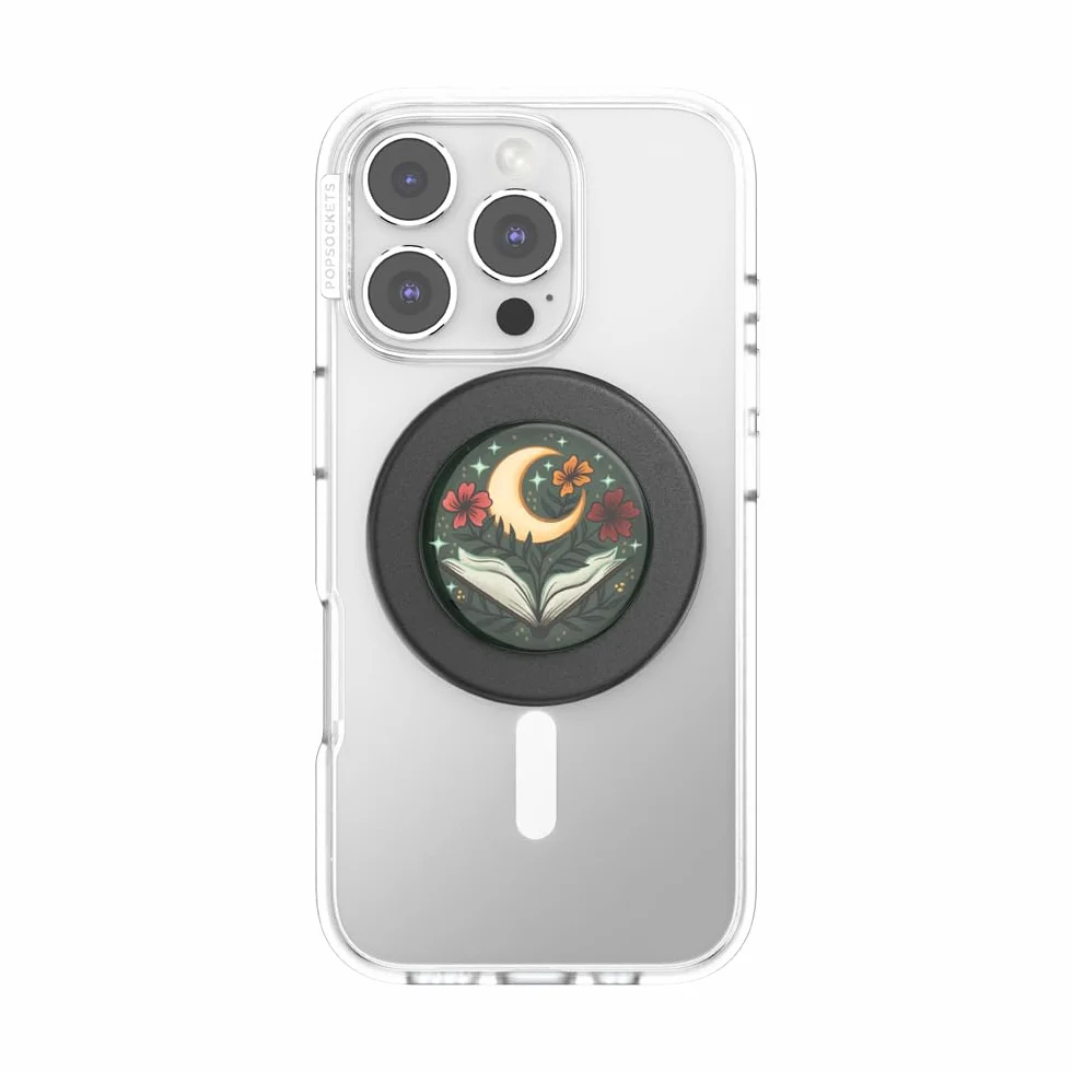 PopSockets Okrągły uchwyt do telefonu kompatybilny z MagSafe, w zestawie pierścień adaptera, uchwyt na telefon, kompatybilny z bezprzewodowym ładowaniem - jeszcze jeden rozdział połysk