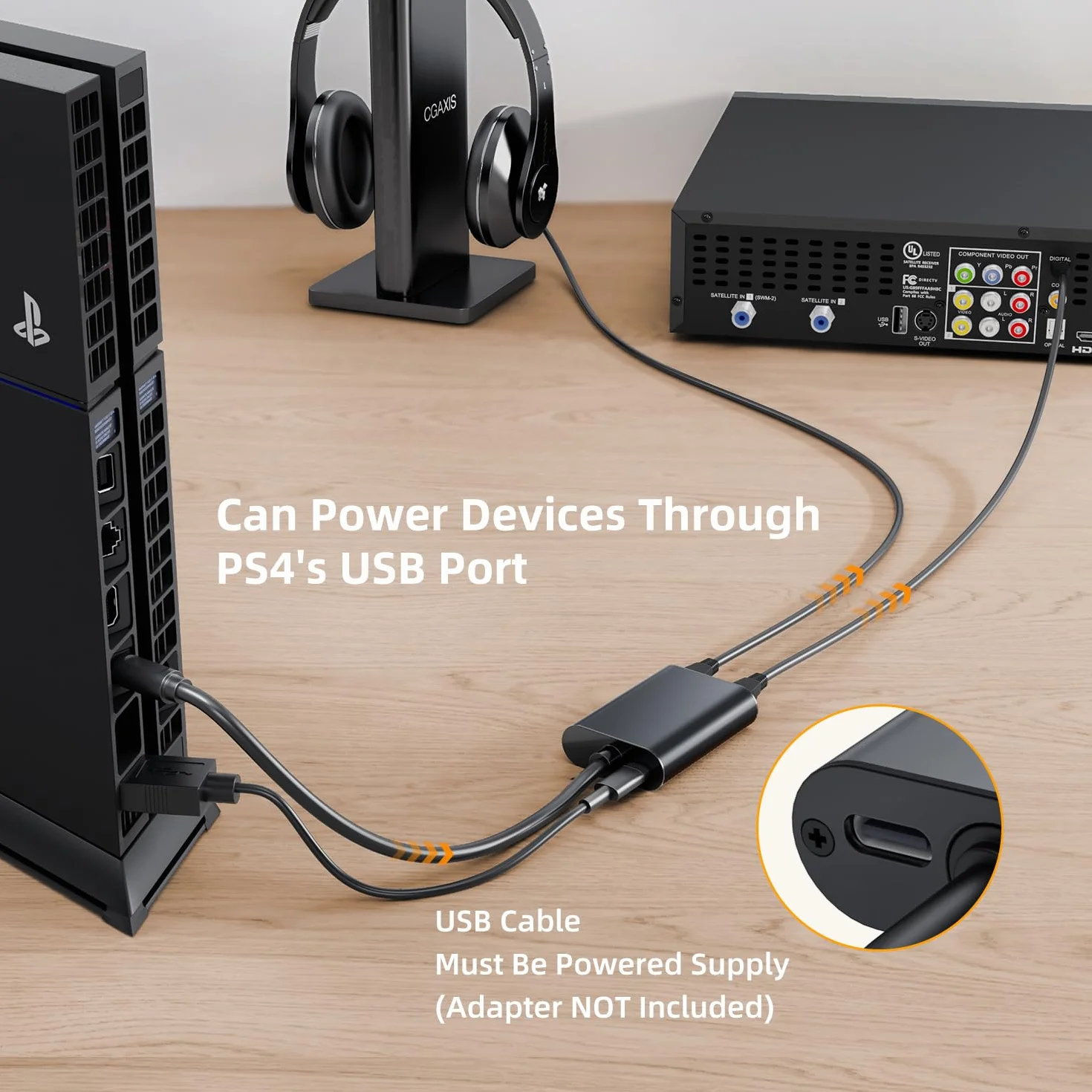 【Ulepszony】ANDTOBO Cyfrowy Toslink Fiber Rozdzielacz optyczny 1 in 2 Out Kabel adaptera audio【Zwiększanie sygnału】