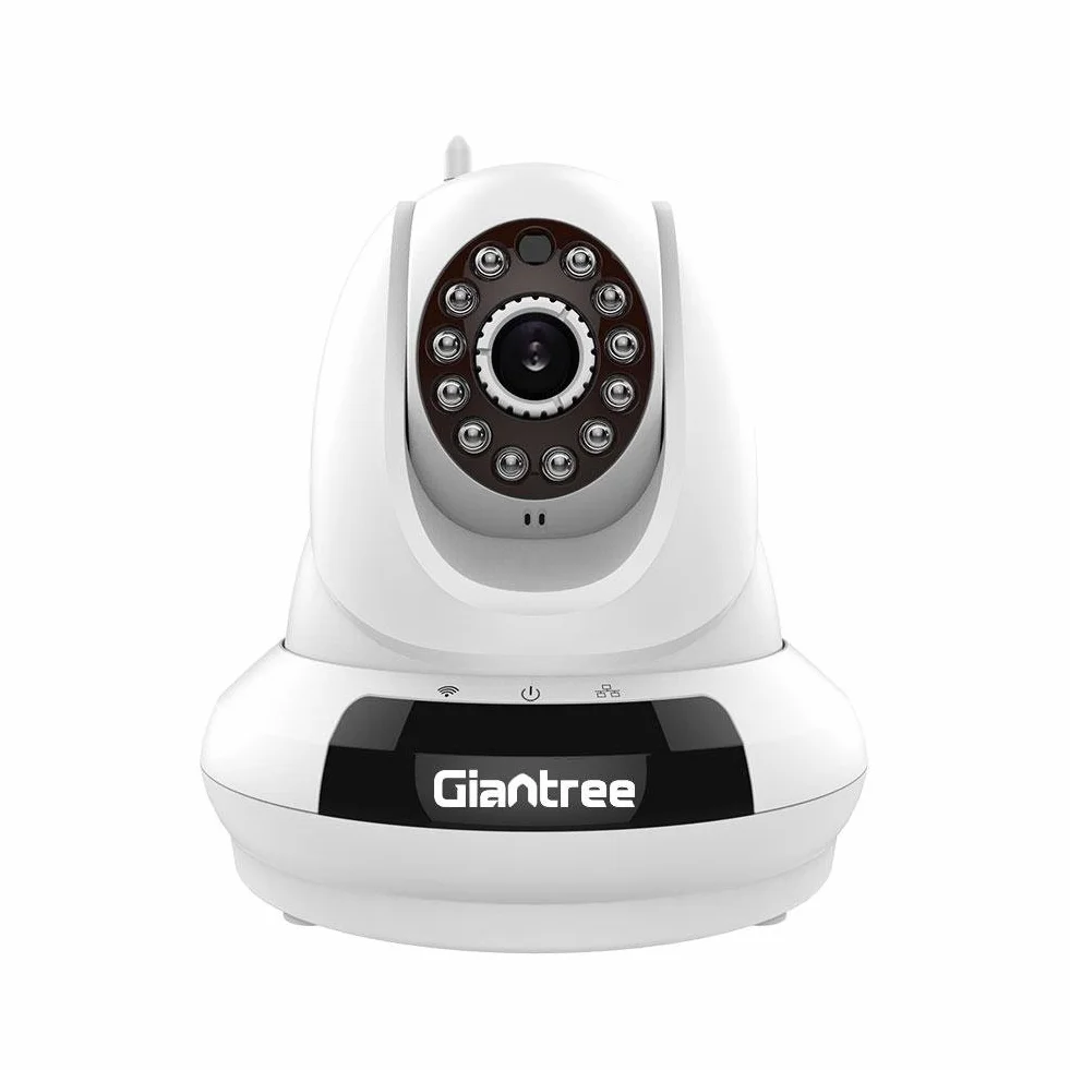 Giantree H.264 HD 1280 x 720P monitor dla niemowląt / zwierząt domowych, bezprzewodowy monitor, Wired Pan / Tilt IP kamera WiFi / kamera internetowa do Home Security (Plug & Play, skanowanie kodów QR QR dla iPhone i Android, mobilny widok, dwukierunkowe a