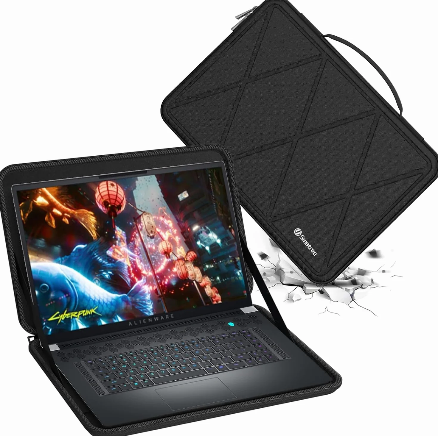 Smatree Twardy rękaw ochronny EVA, kompatybilny z laptopem gamingowym Dell Alienware x14 R2 36.8 cm Acer Predator Helios NEO 14, 14,5-calowym etui Acer Nitro 14 (X8272T)