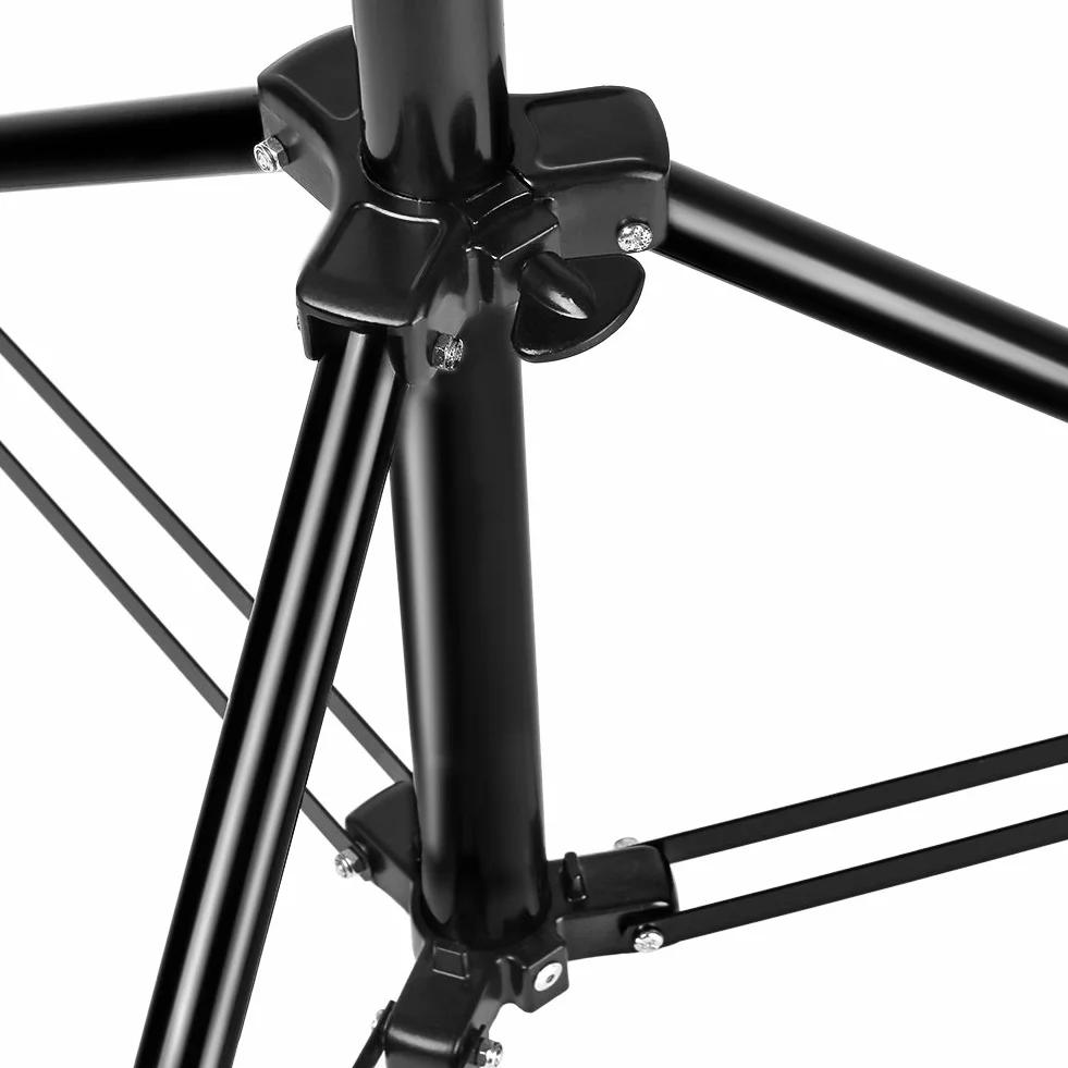NEEWER PRO 260 cm sprężynowe wytrzymałe stojaki oświetleniowe do studia fotograficznego ze śrubą 1/4" i trzpieniem 5/8 do oświetlenia wideo, portretu i fotografii (2 sztuki)