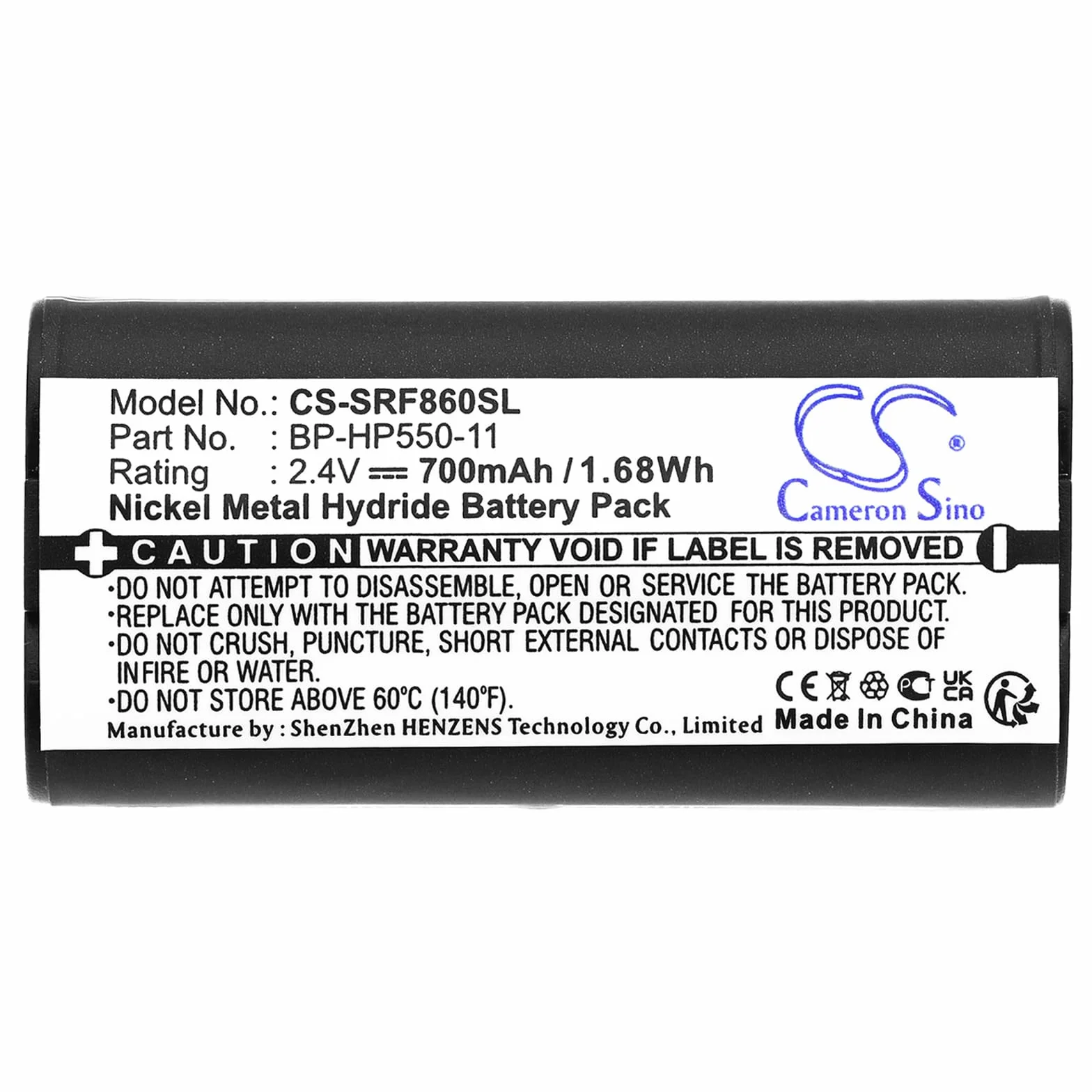700mAh Bateria kompatybilny z SONY BP-HP, 550-11
