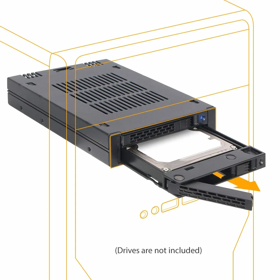 ICY DOCK Ramka wymienna do 2 x 2,5 cala (6,4 cm) SATA/SAS SSD/HDD ExpressCage MB742SP-B