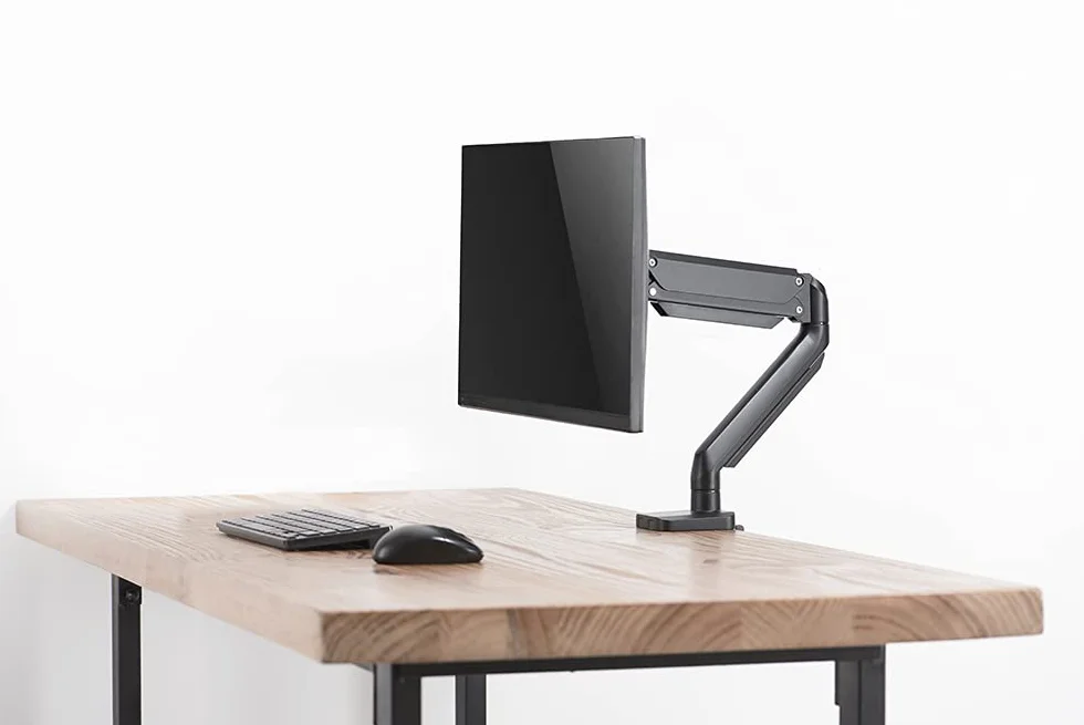 Deltaco ARM-0350 Płaski uchwyt na ekran biurkowy 81,3 cm (32") Zacisk/śruba czarna
